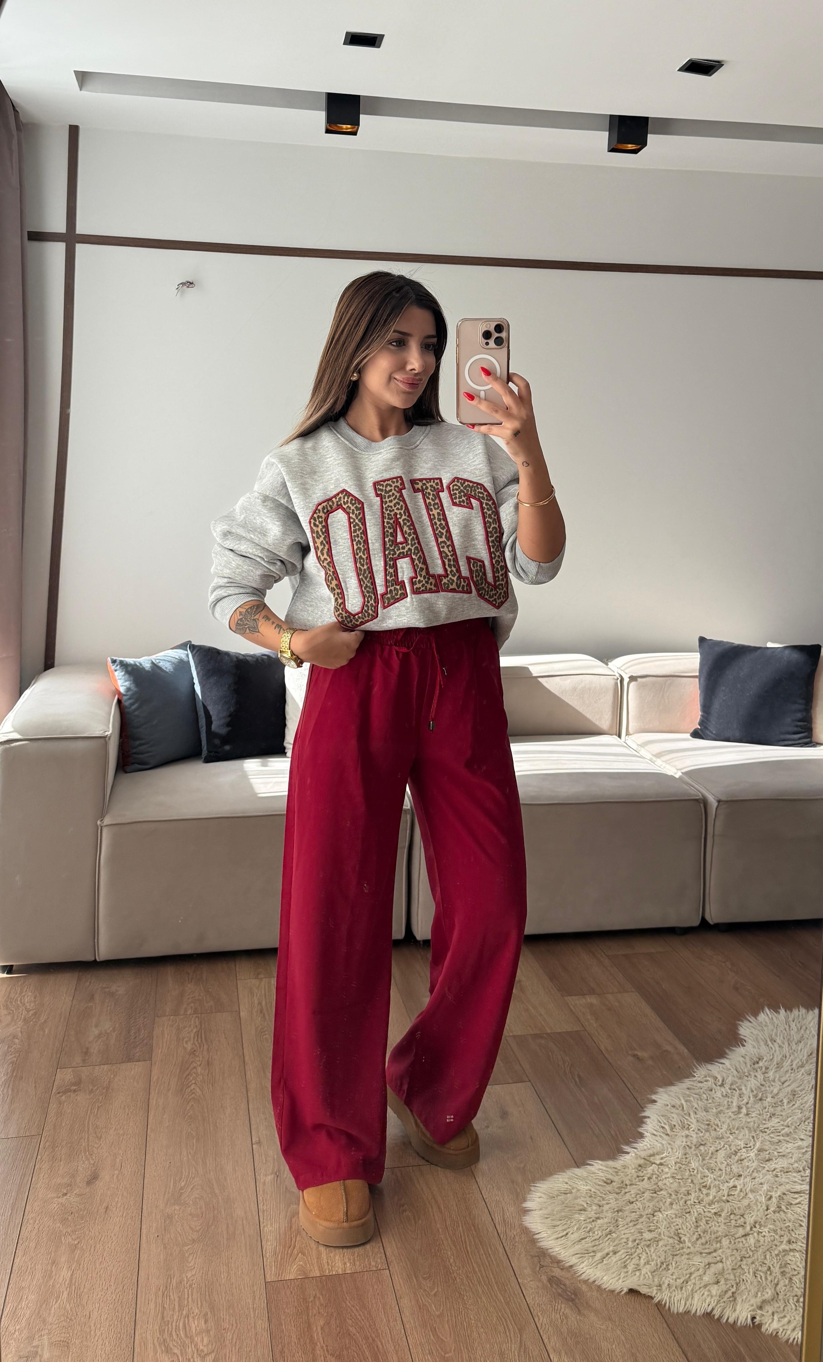 PAG NAKIŞ DETAYLI SWEATSHIRT 