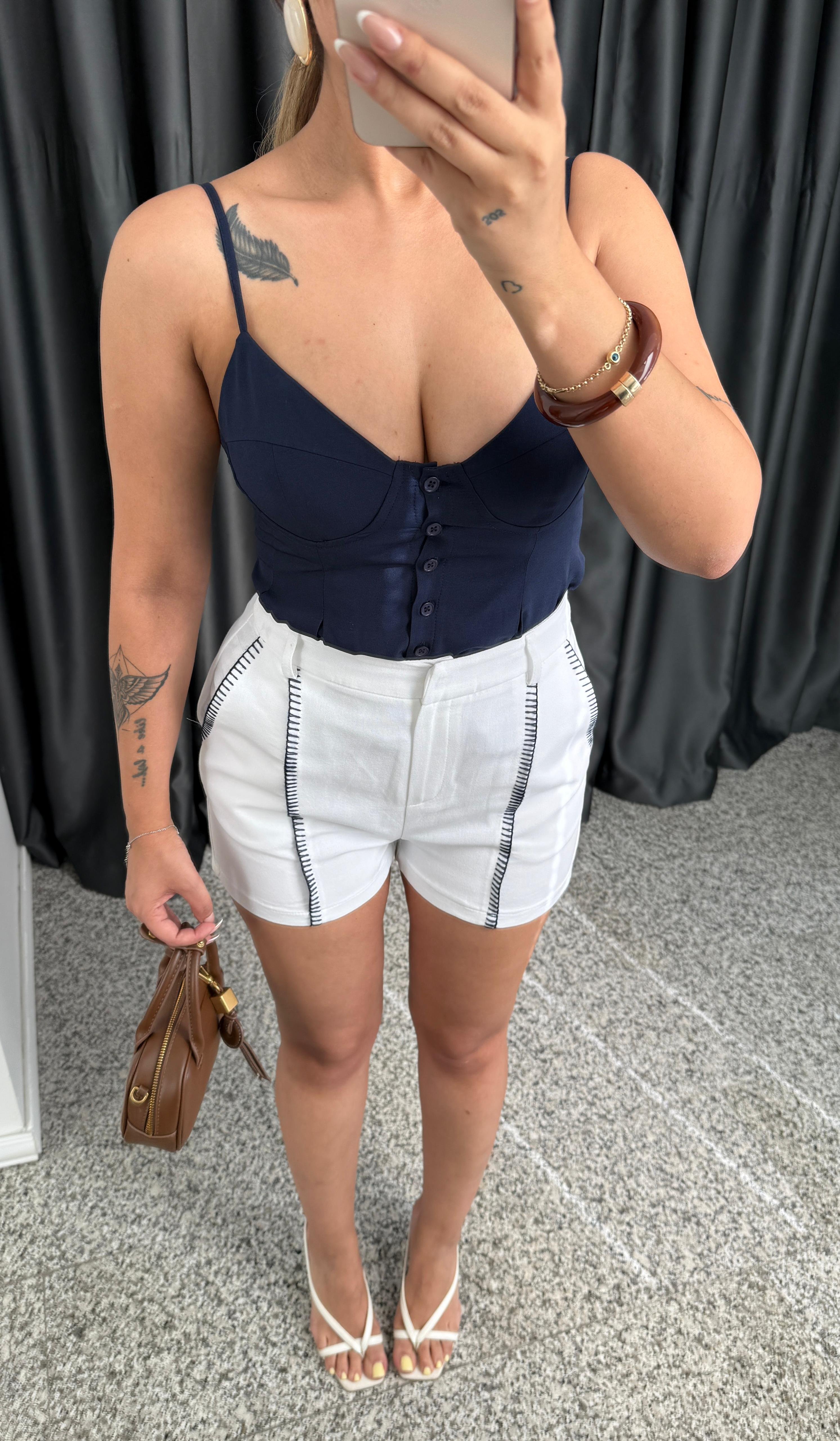 JESSİ İP ASKILI BLUZ