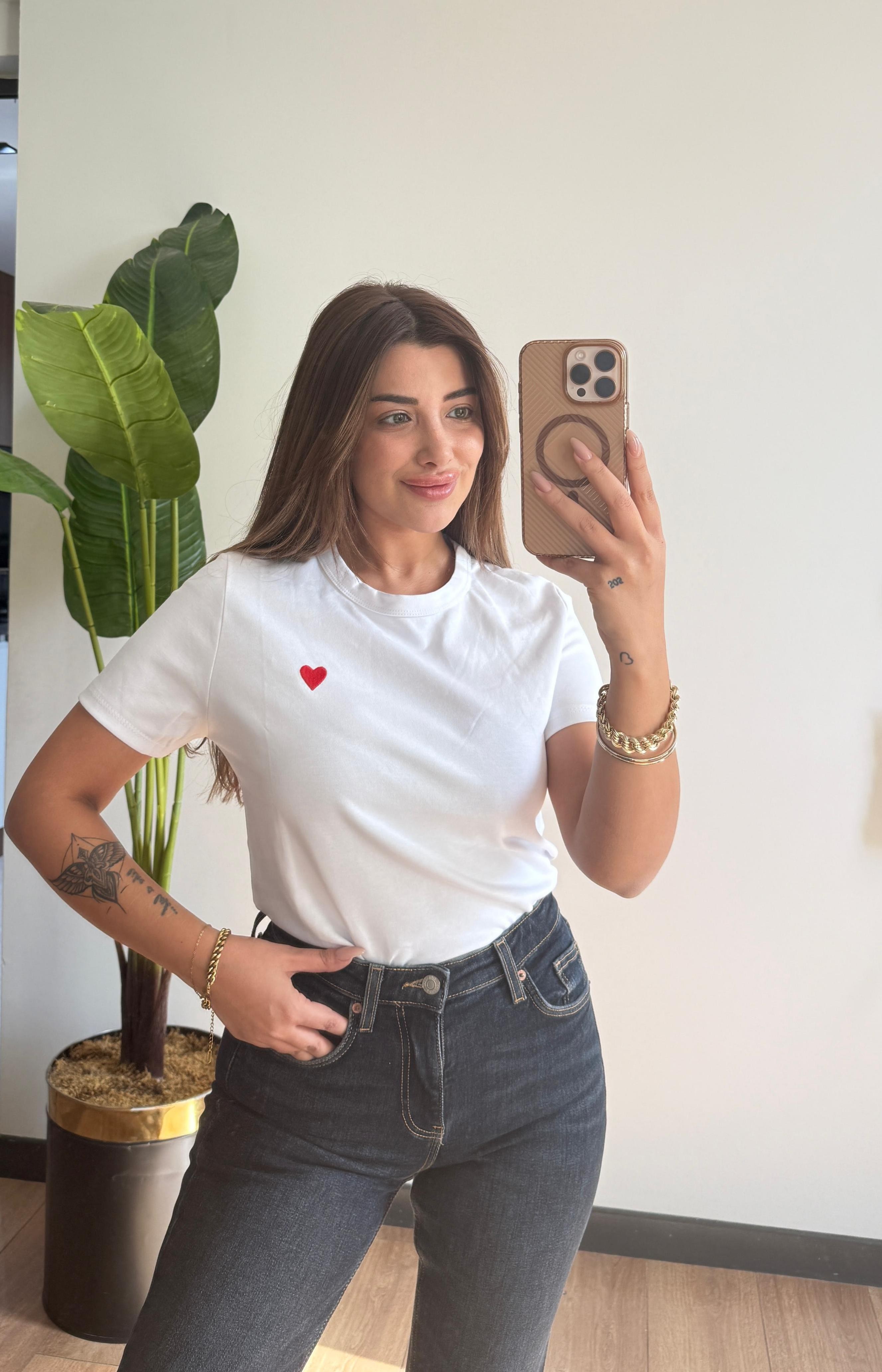 PIERR KALP BASKILI T-SHIRT
