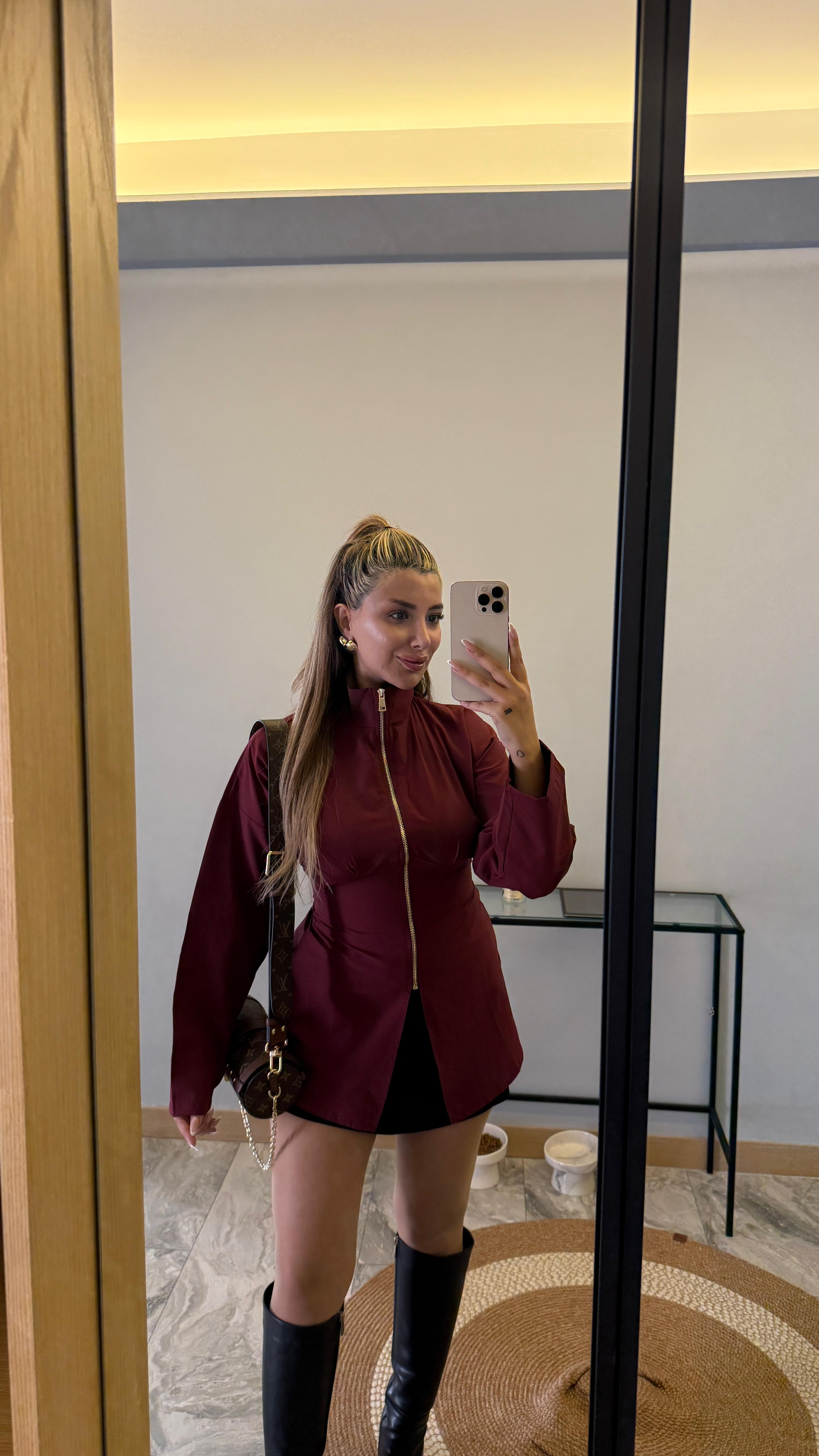 VERSA TASARIM GÖMLEK - BORDO