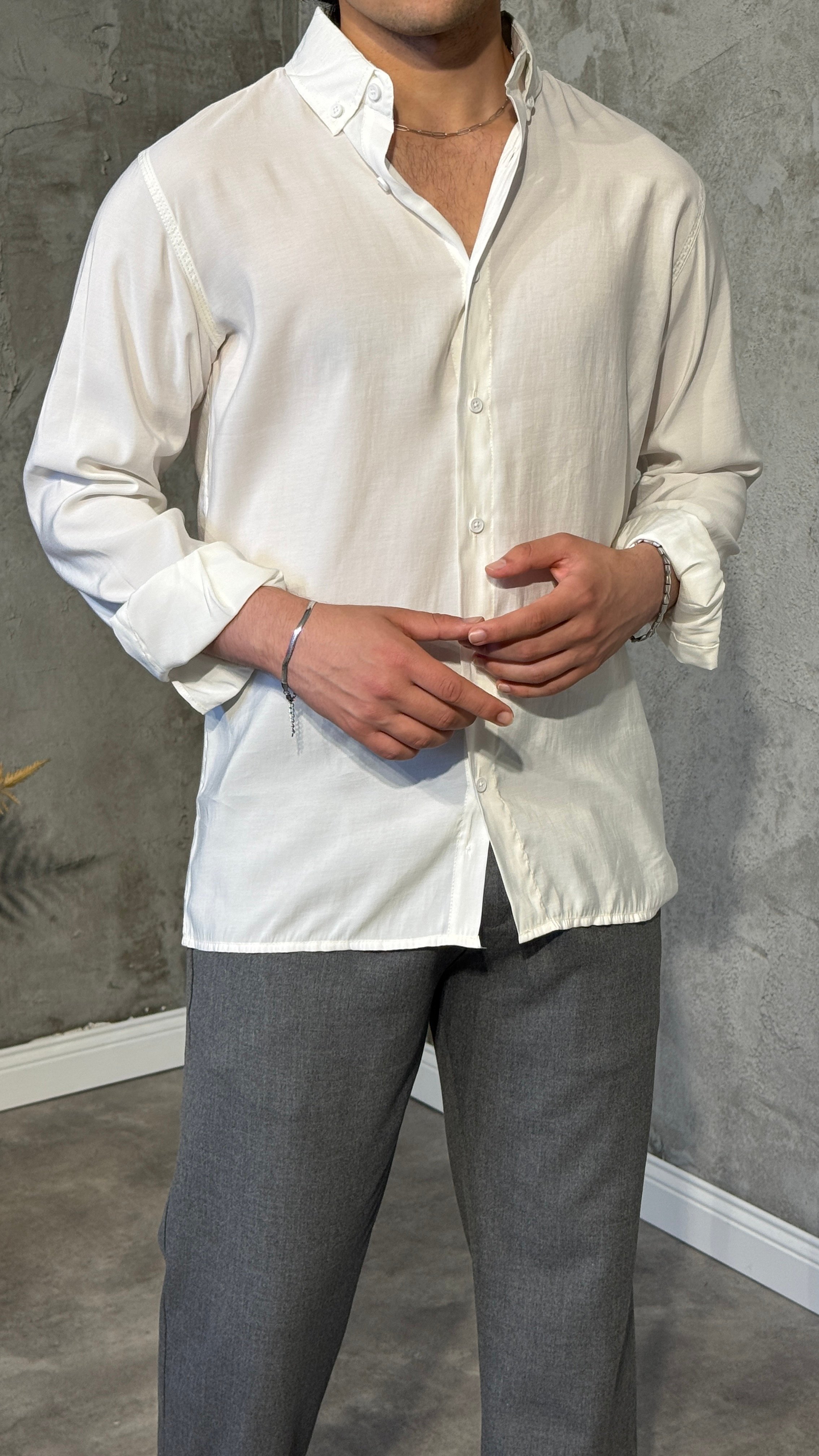 Premium Regular Fit Tensel Gömlek