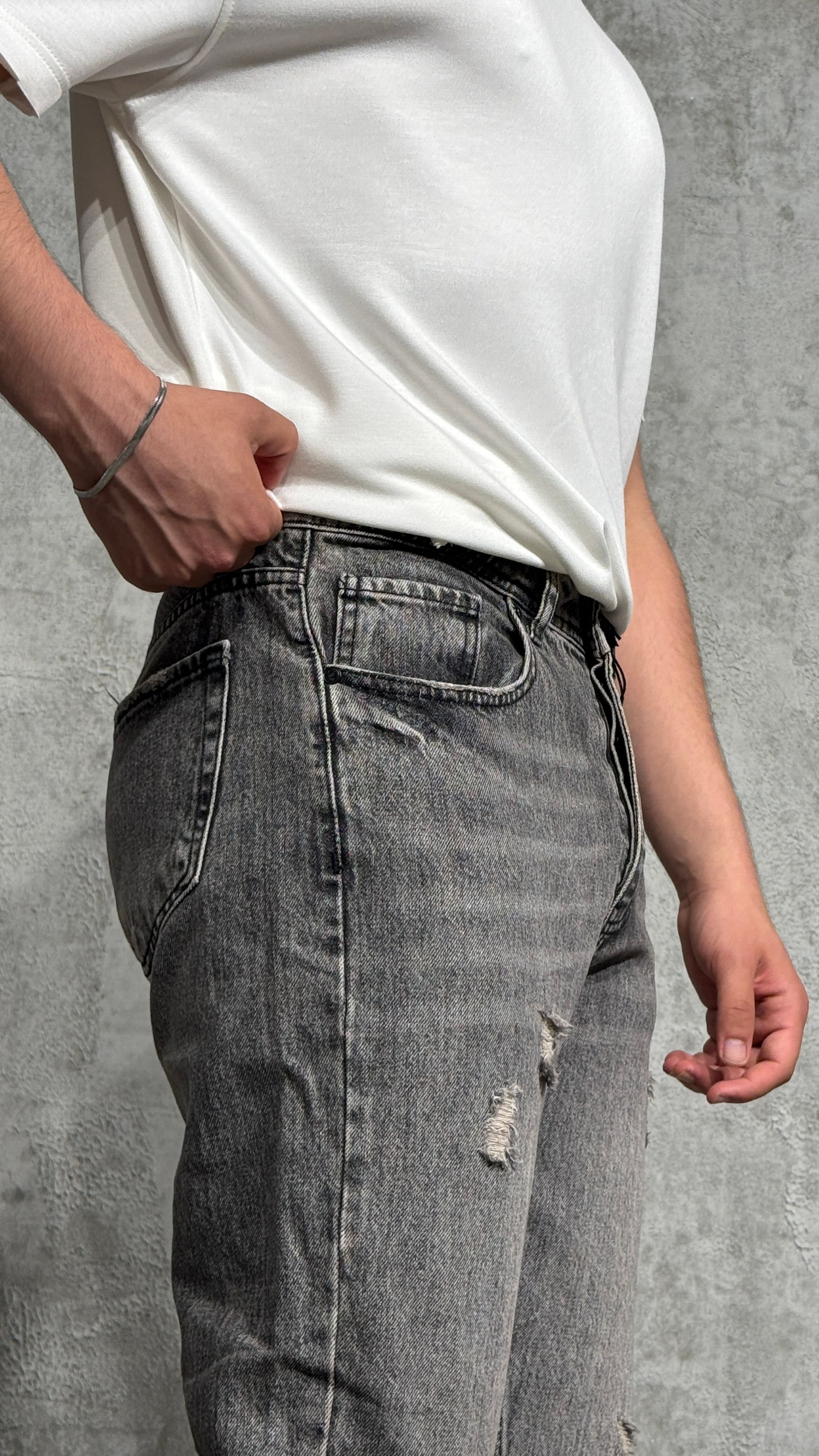 Boyfriend Slim Kot Pantolon