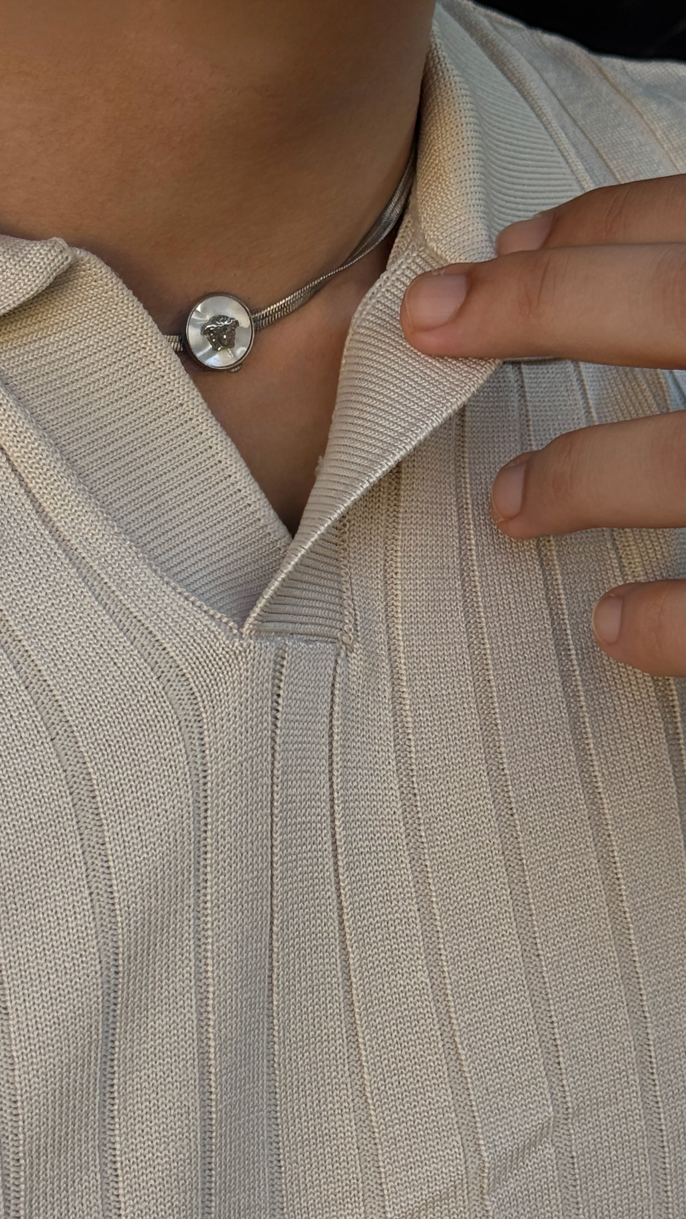 Erkek Çizgili Polo Yaka Slim Fit Üst