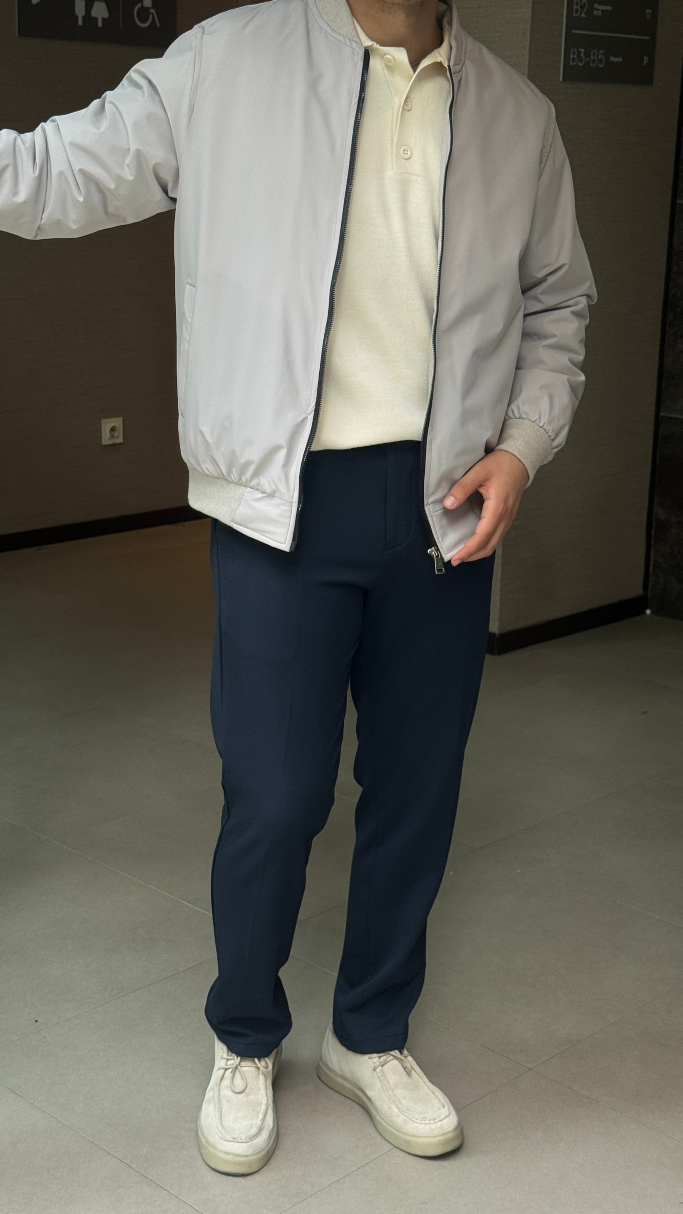 Erkek Tam Kalıp Slim Fit Kumaş Premium Pantolon