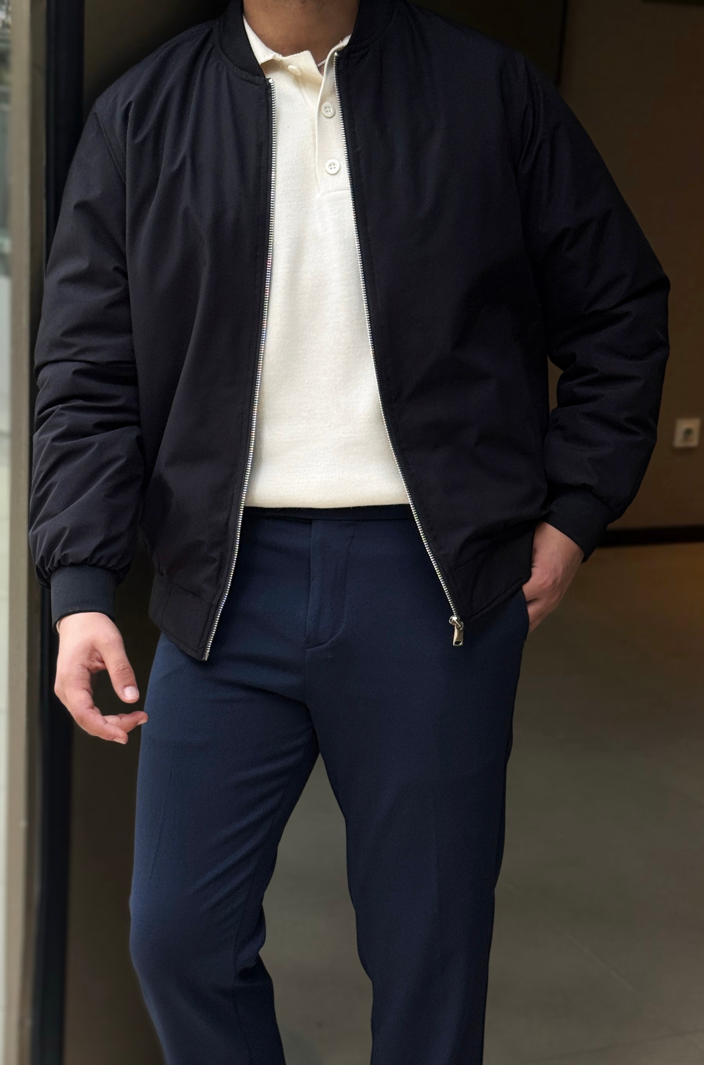 Erkek Tam Kalıp Slim Fit Kumaş Premium Pantolon