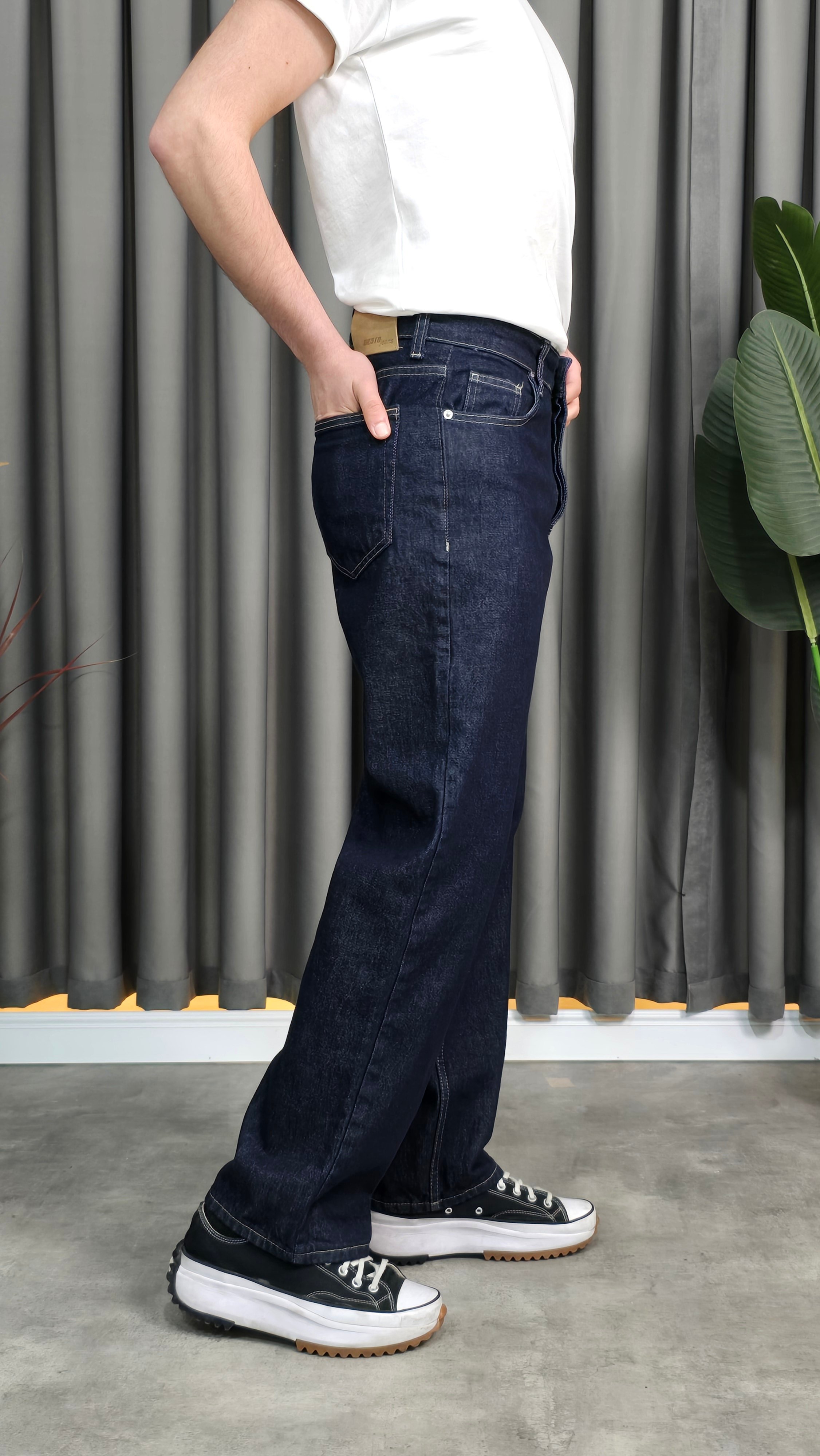 Yüksek Bel Baggy Fit Jean