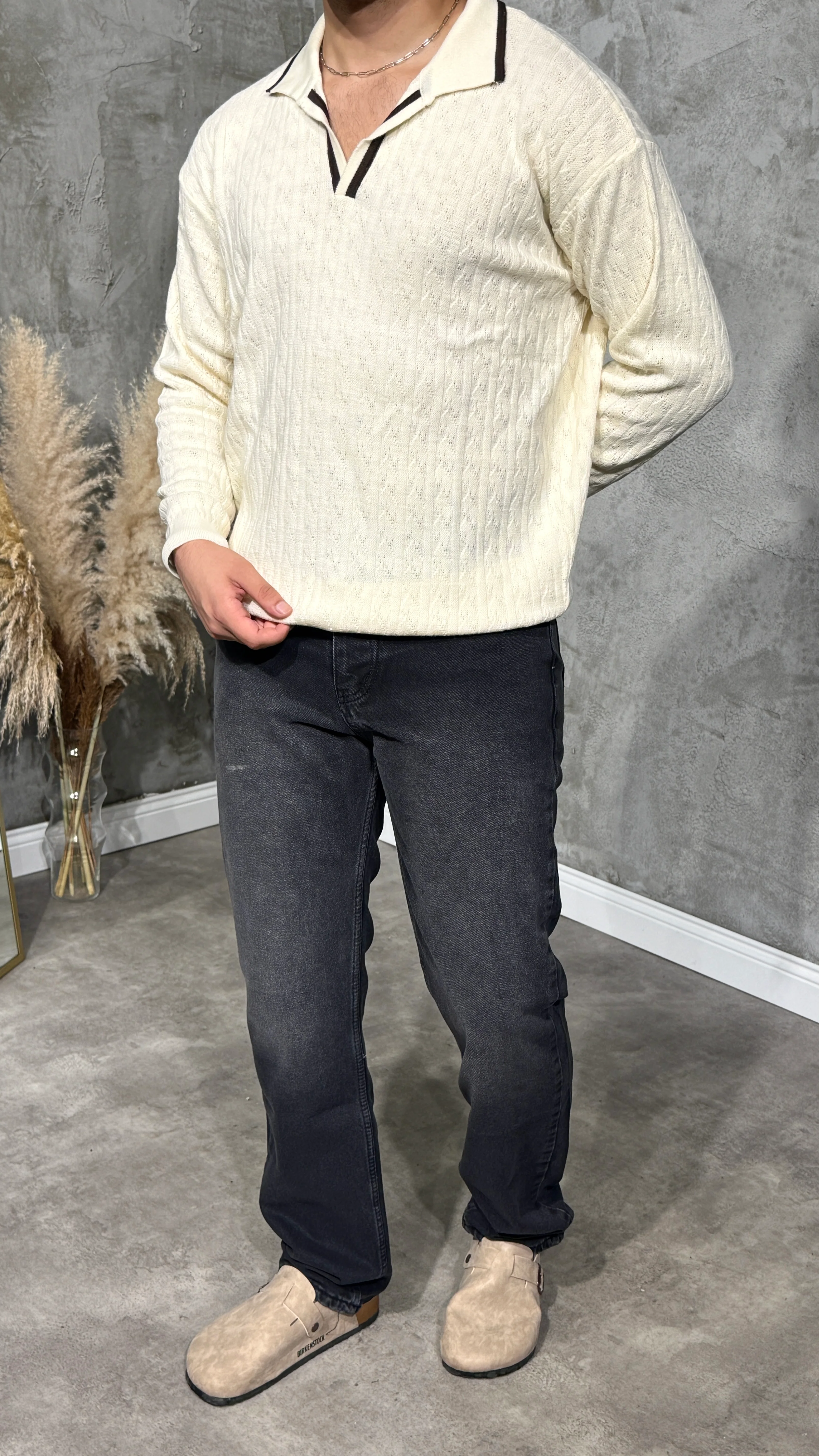 Erkek Mevsimlik Polo Yaka Triko