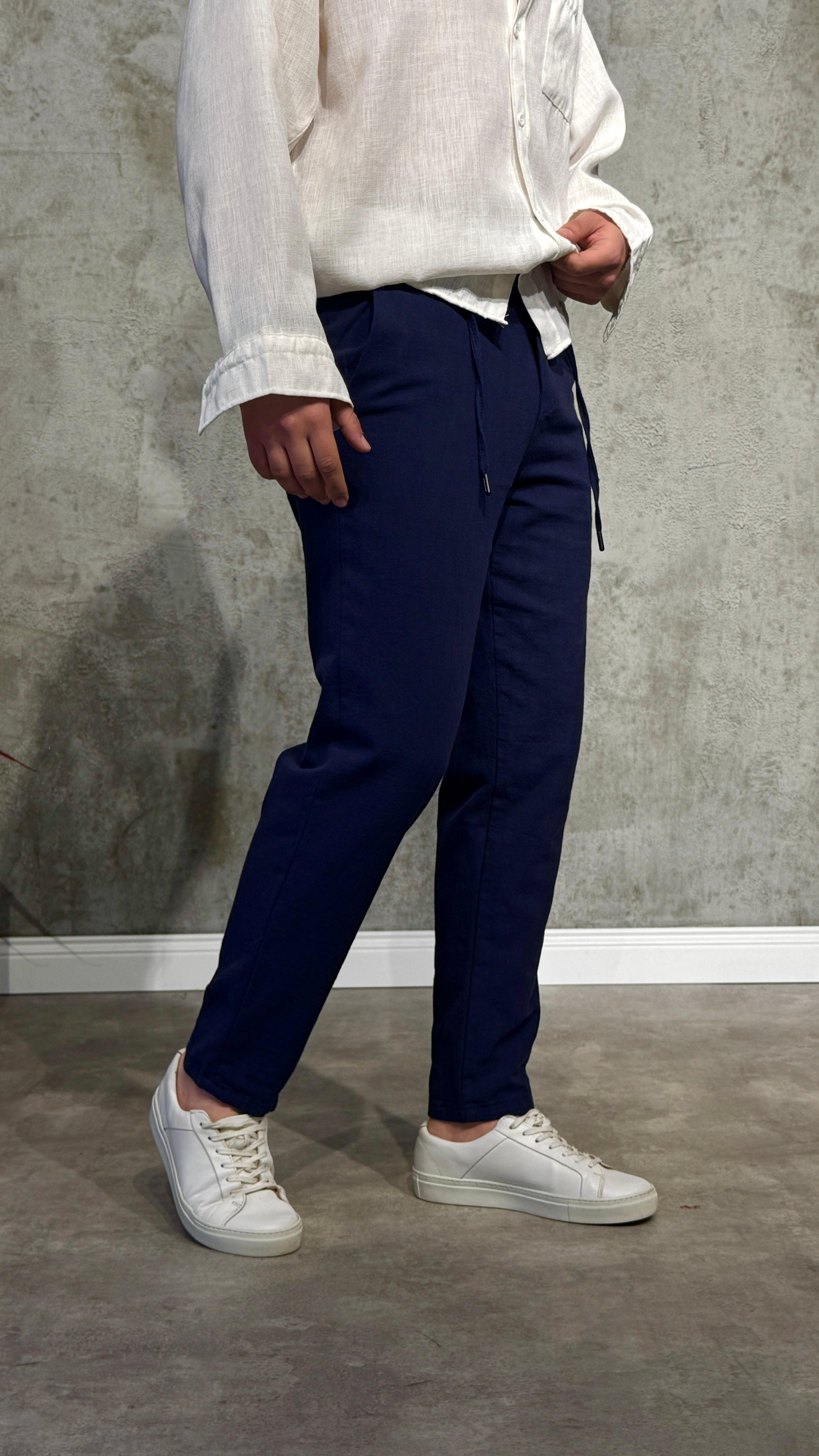 Keten Slim Pantolon