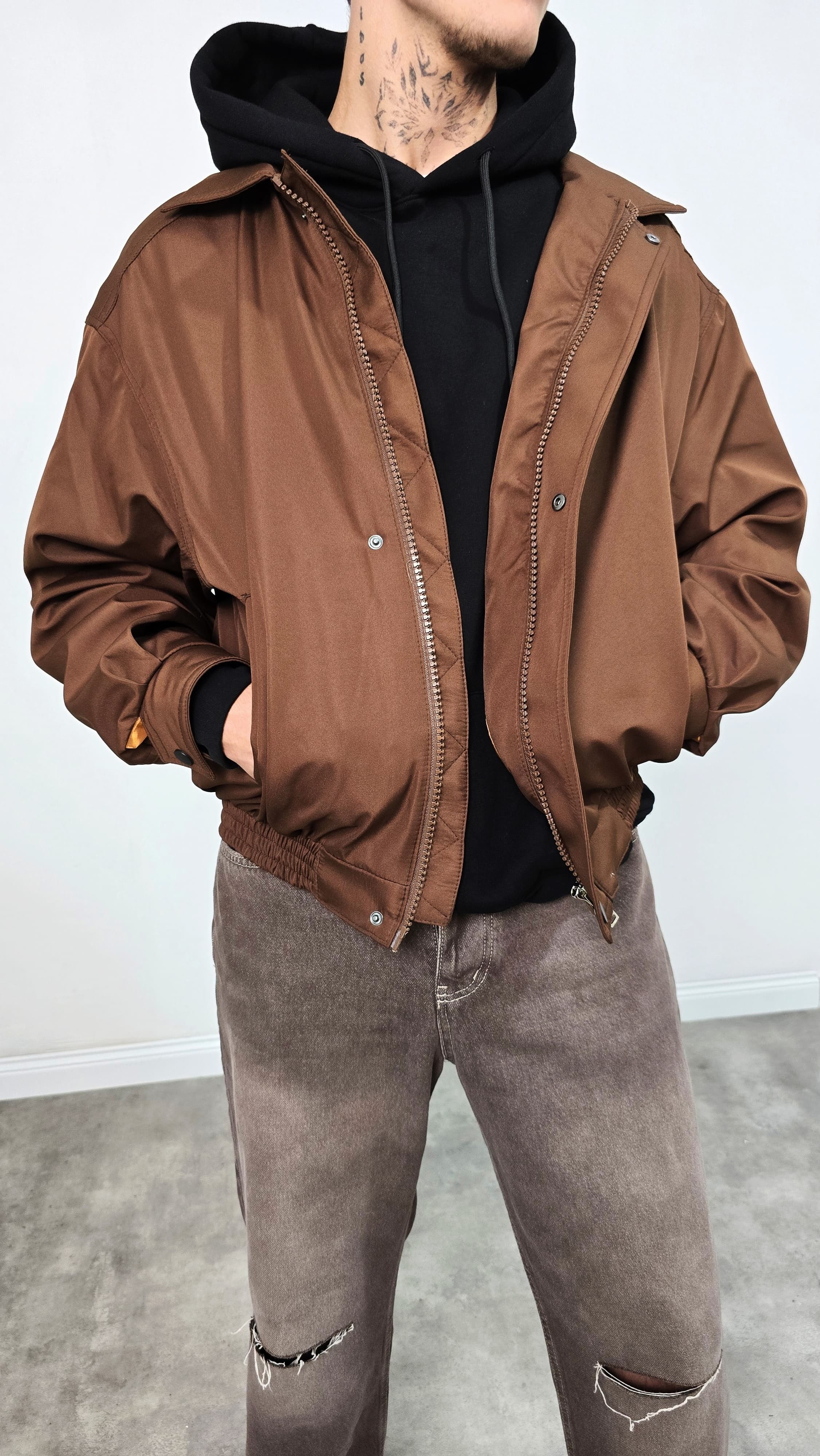 Oversize Kesim Bomber Ceket