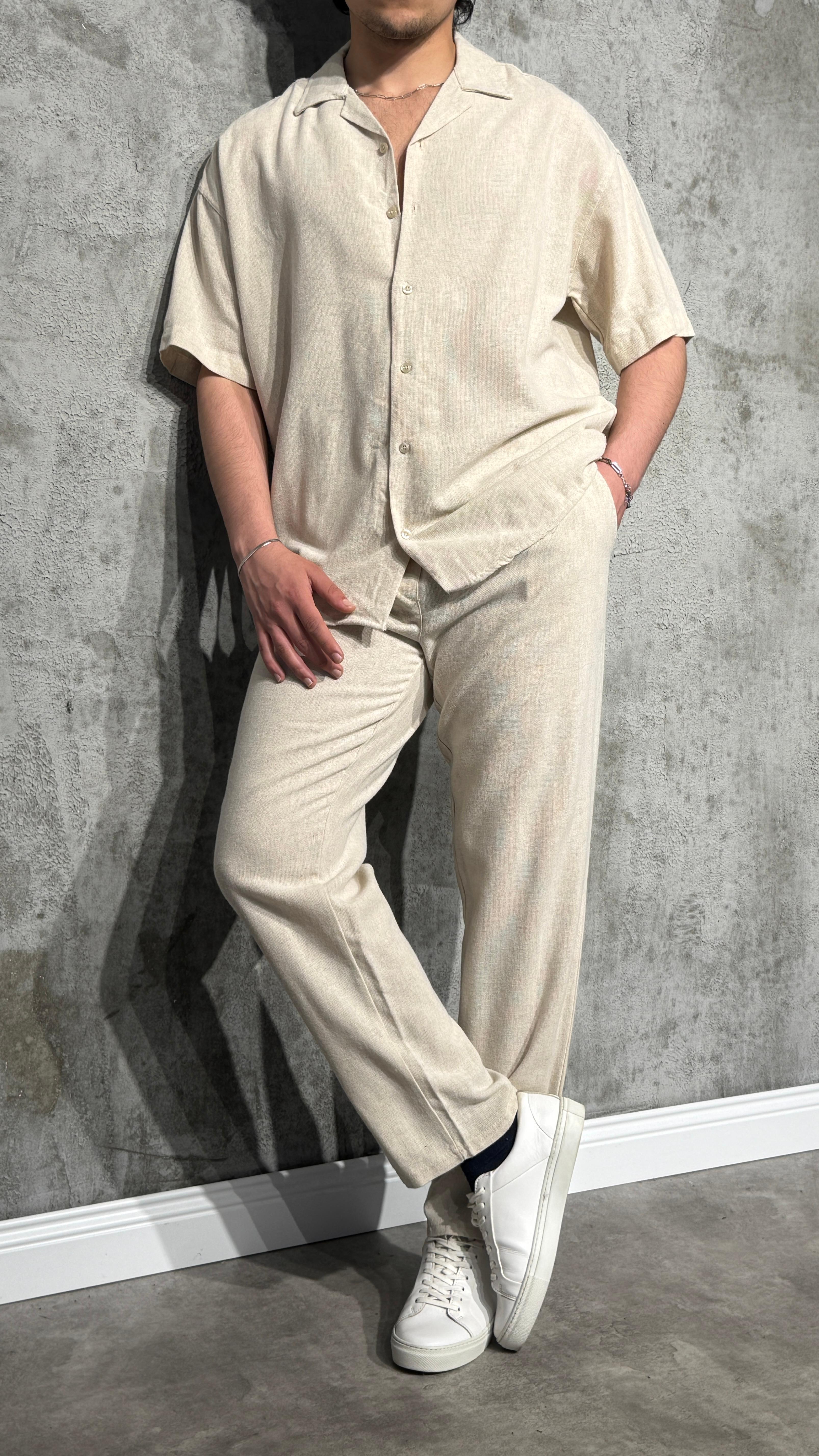 Oversize Keten Eşofman Takım