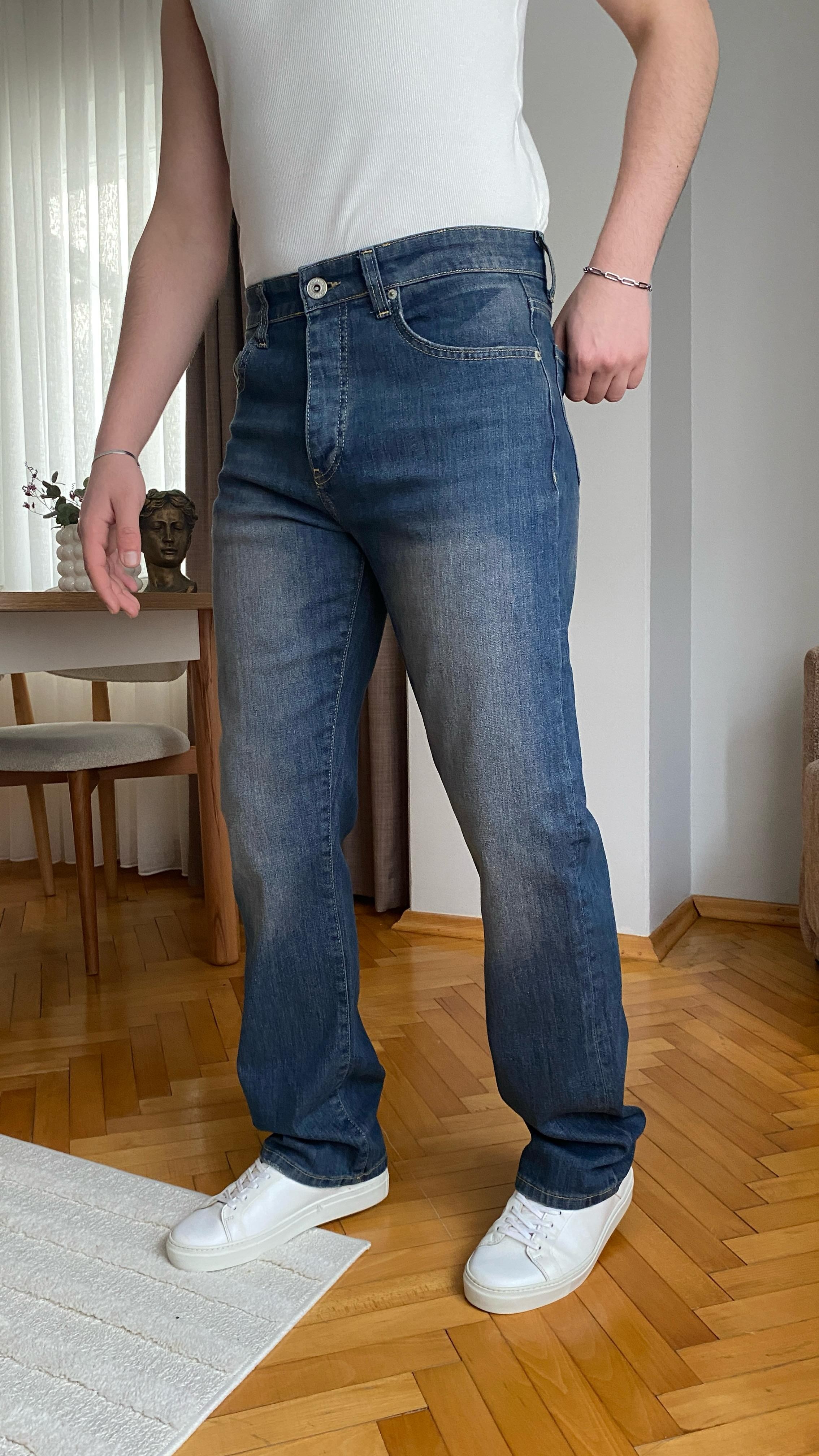 Straight Fit Kot Pantolon
