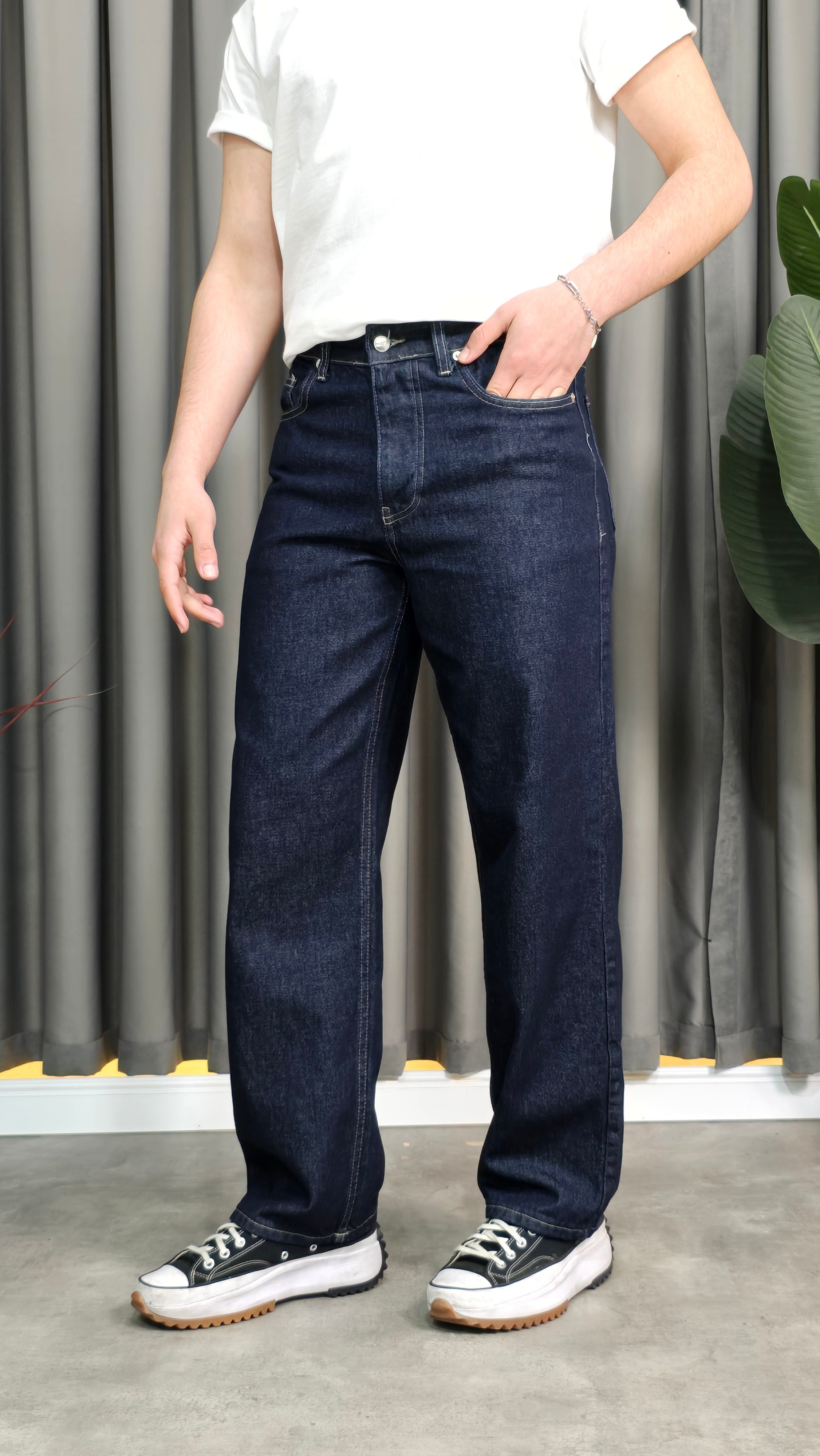 Yüksek Bel Baggy Fit Jean