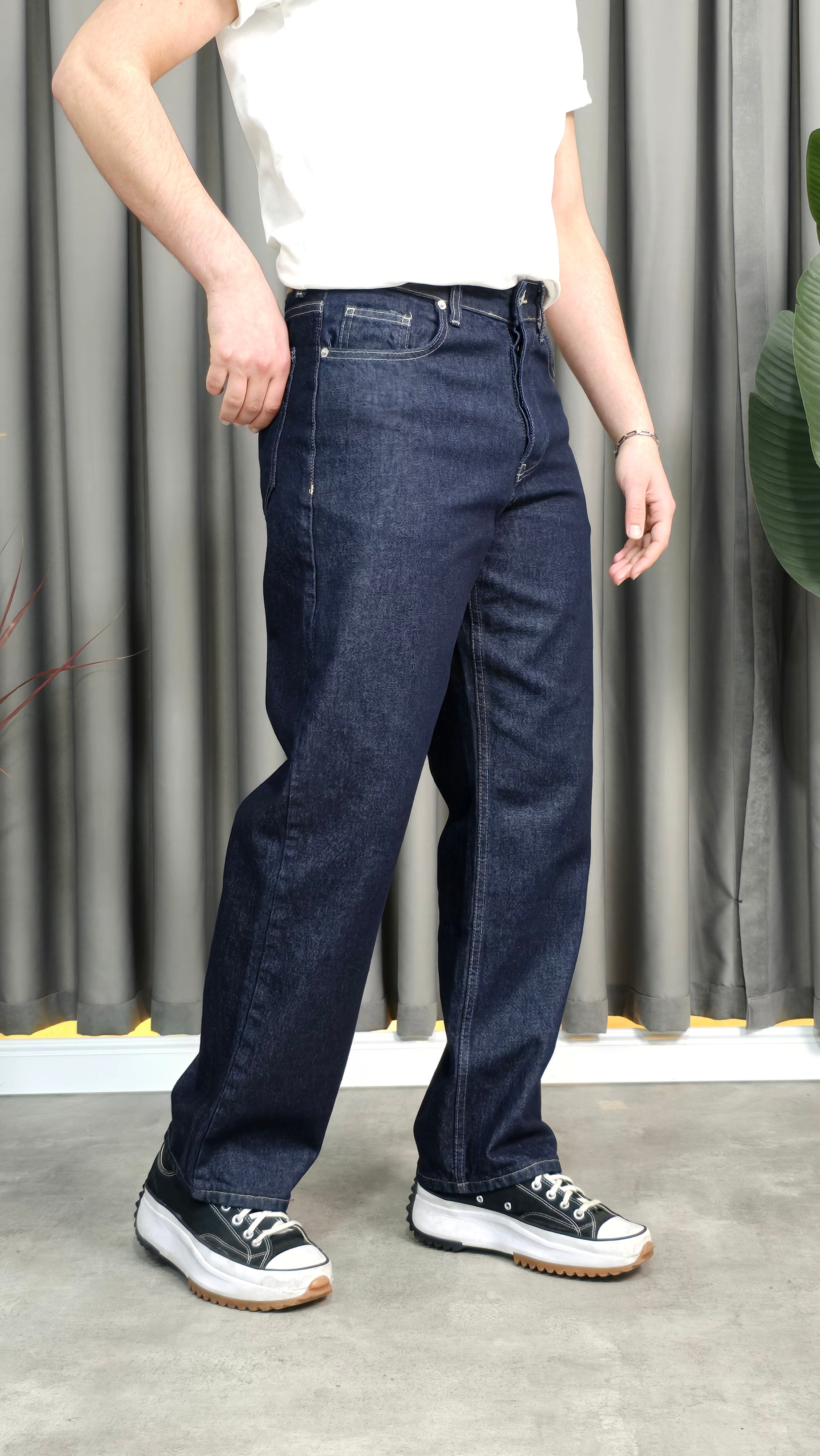 Yüksek Bel Baggy Fit Jean