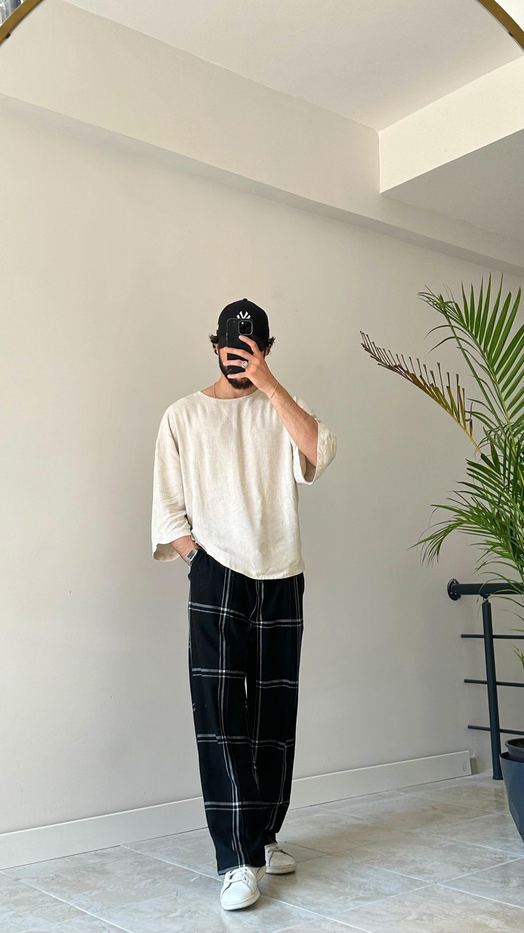 Premium Oversize Keten Tişört