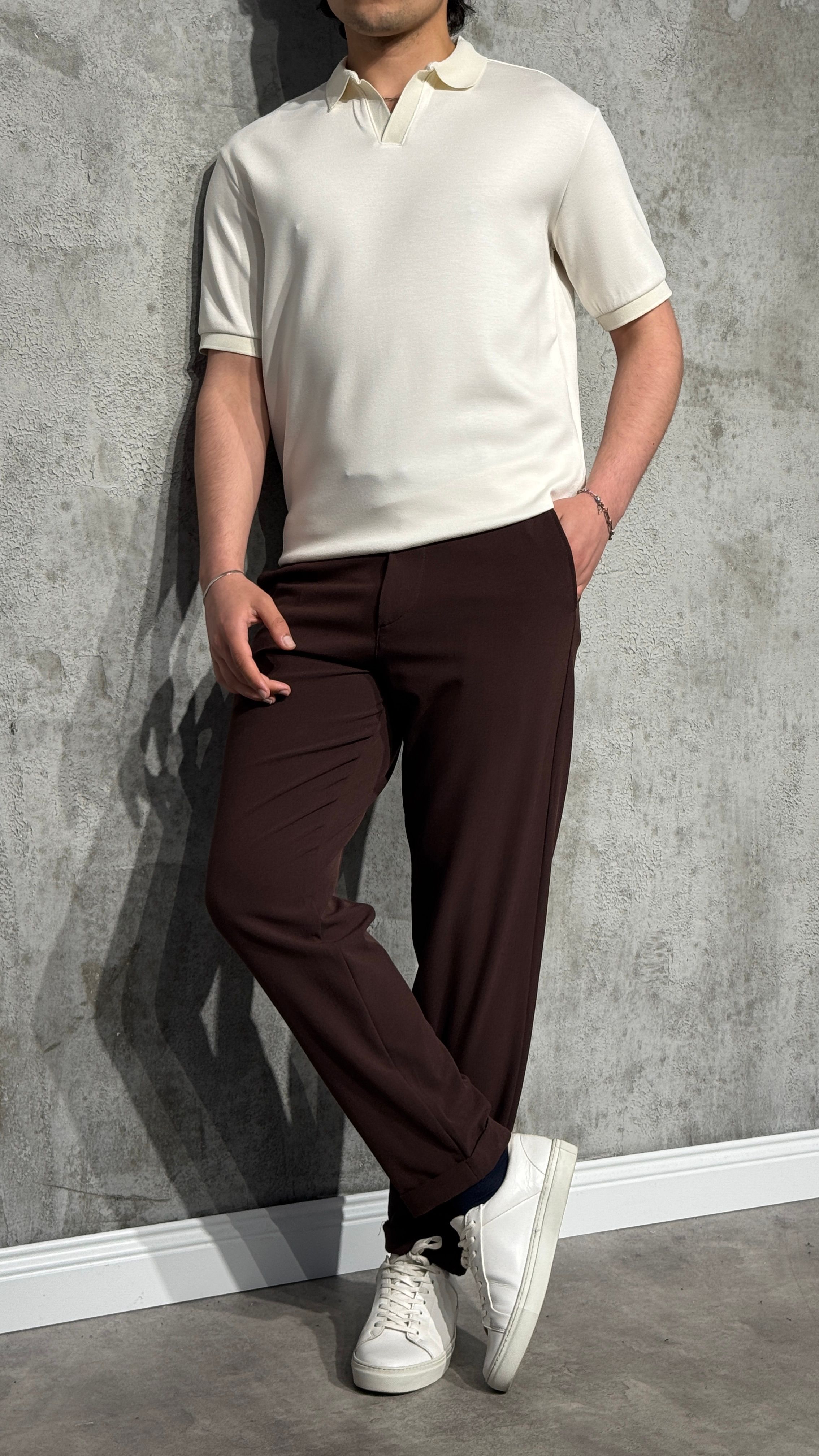 Premium Modal Kumaş Polo Yaka Tişört