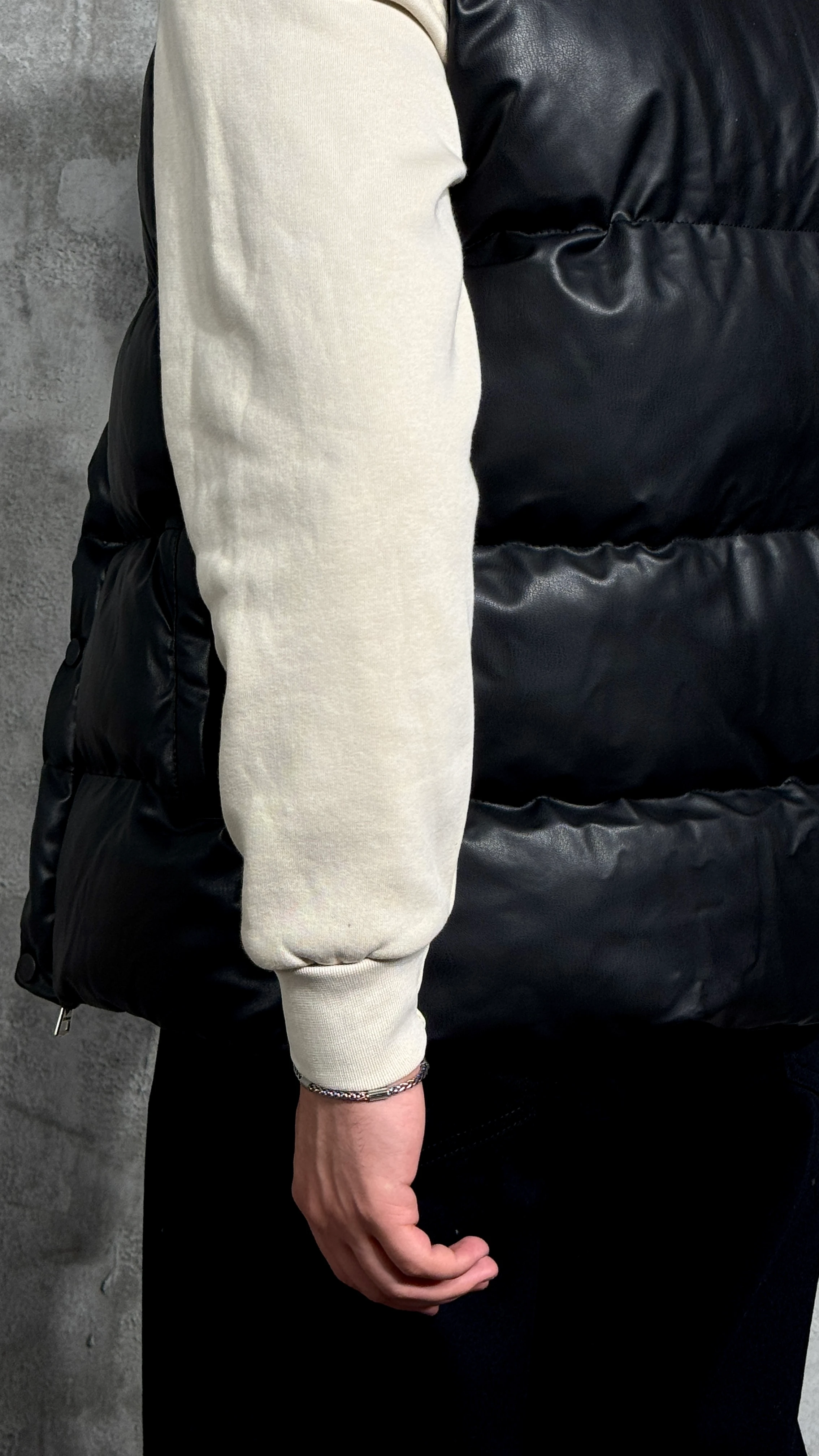 Erkek Premium Deri Yelek