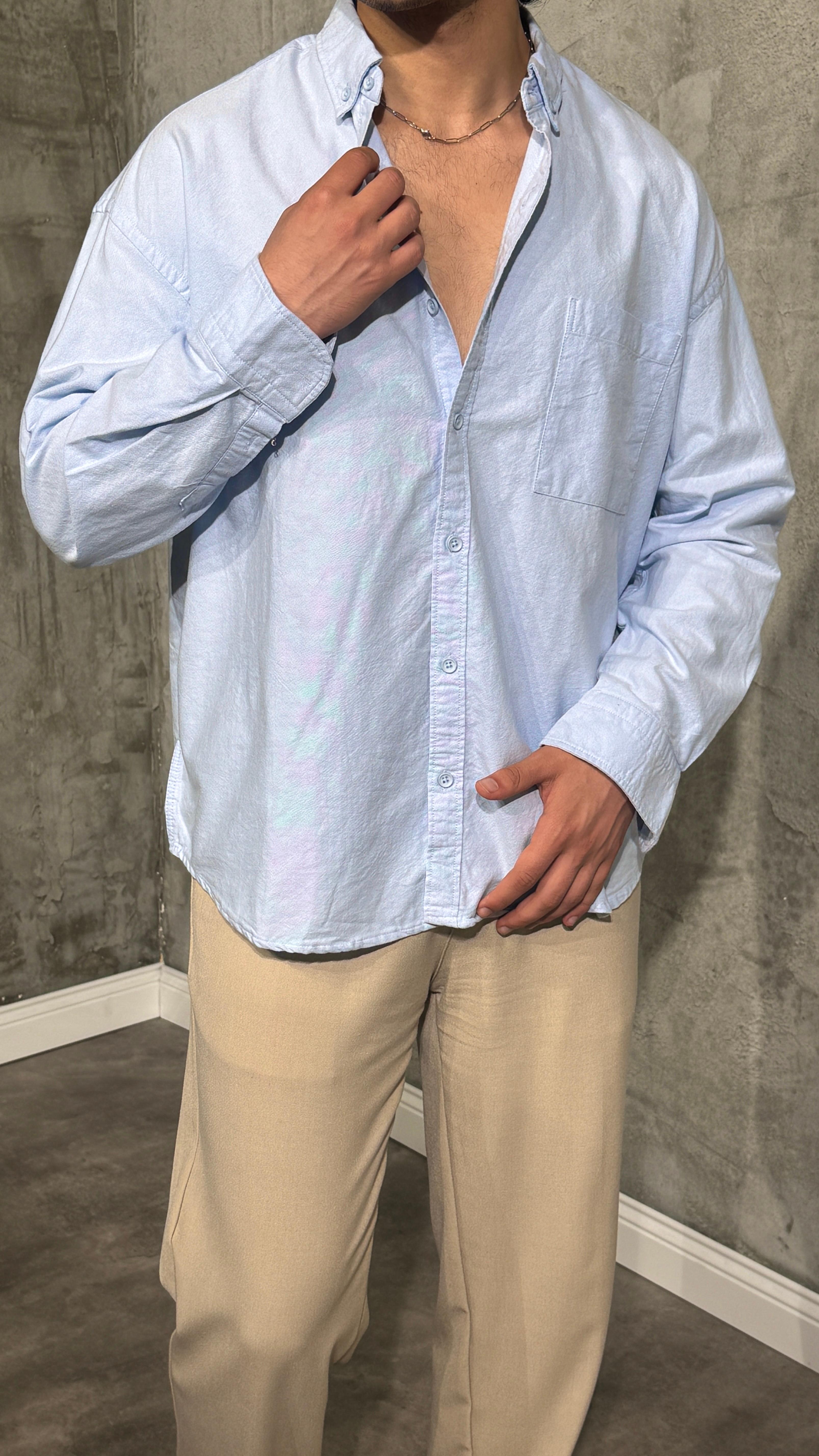 Oversize Oxford Gömlek