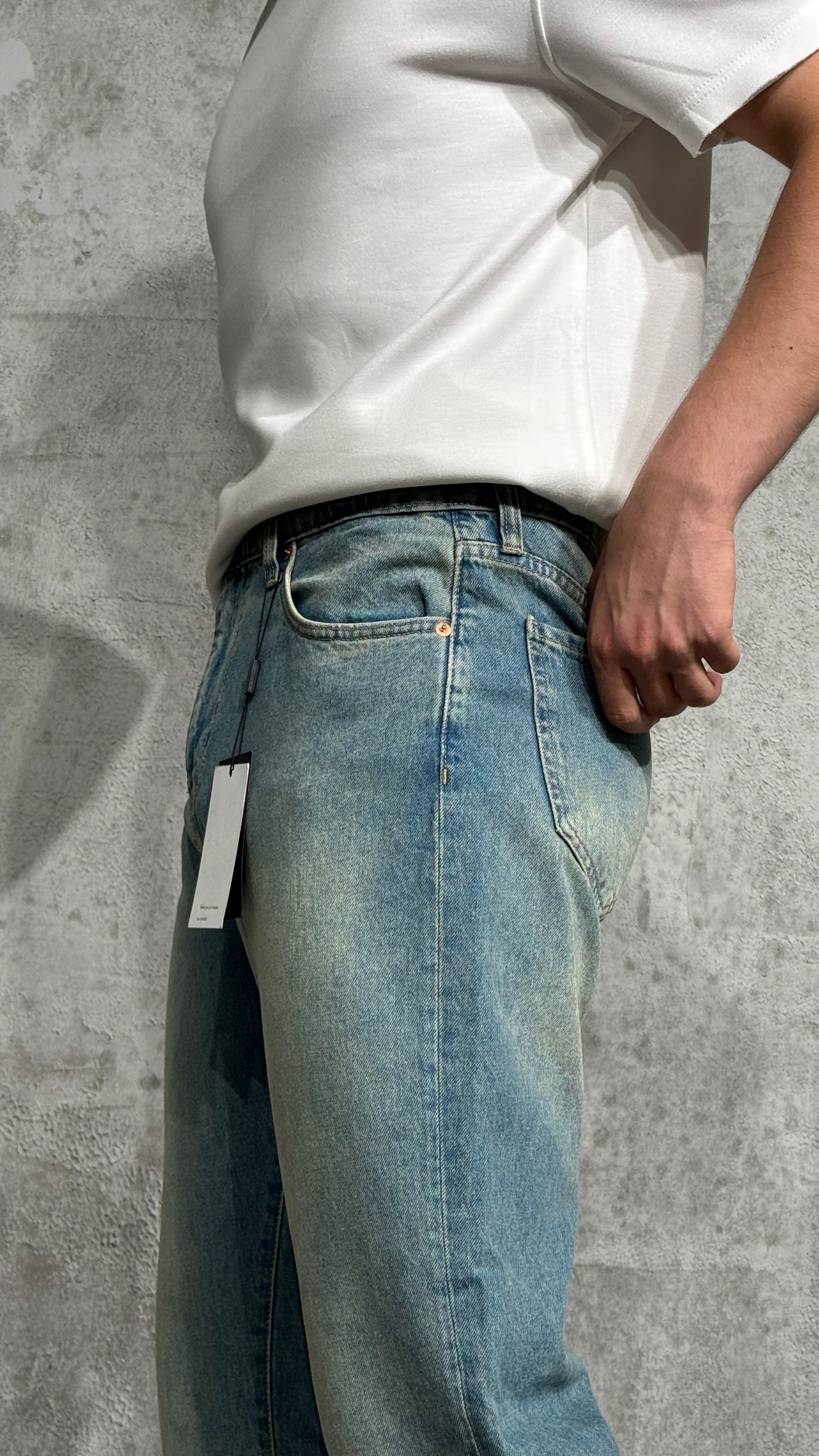 Regular Fit Yıkamalı Kot Pantolon