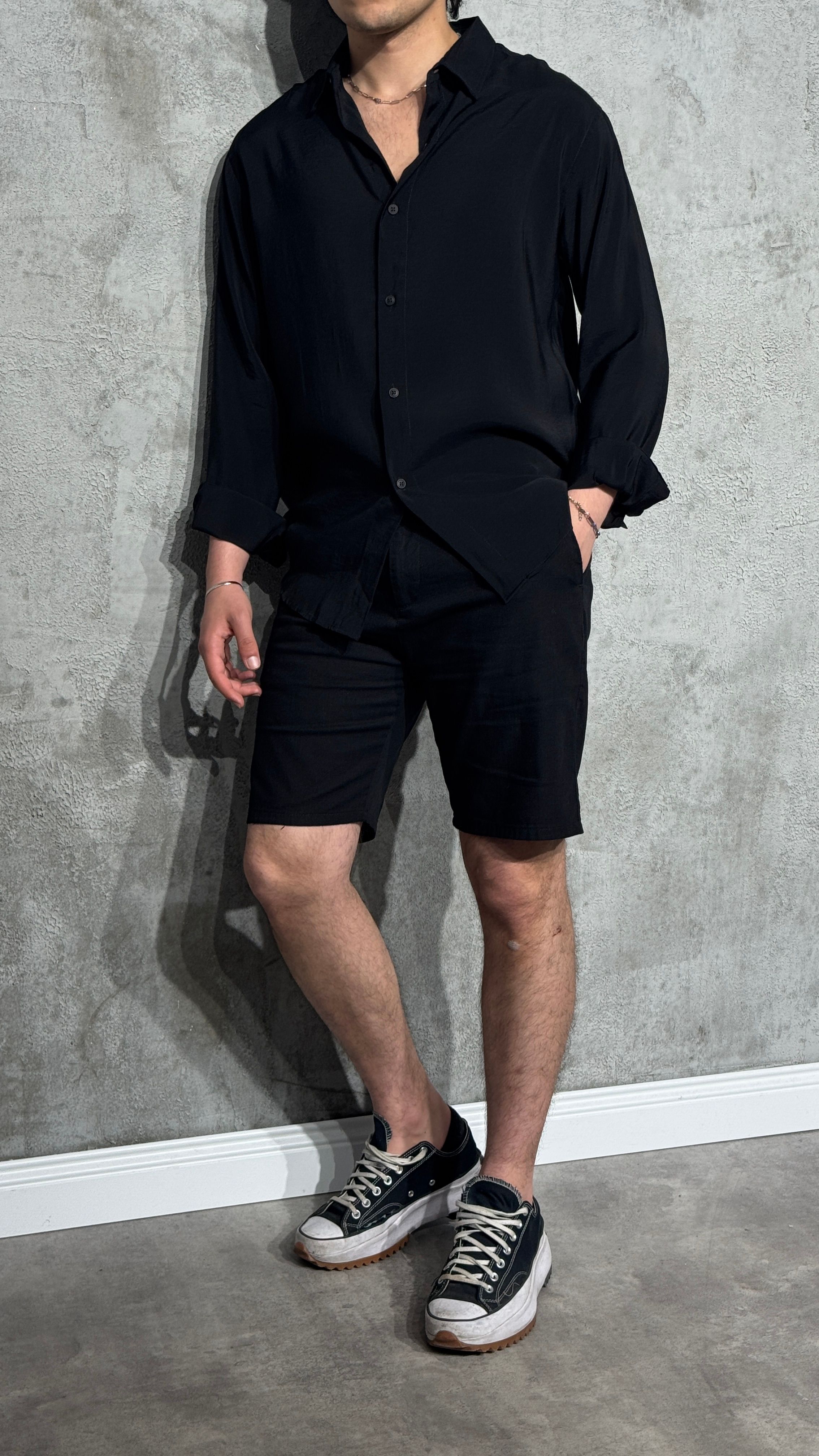 Oversize Tensel Gömlek