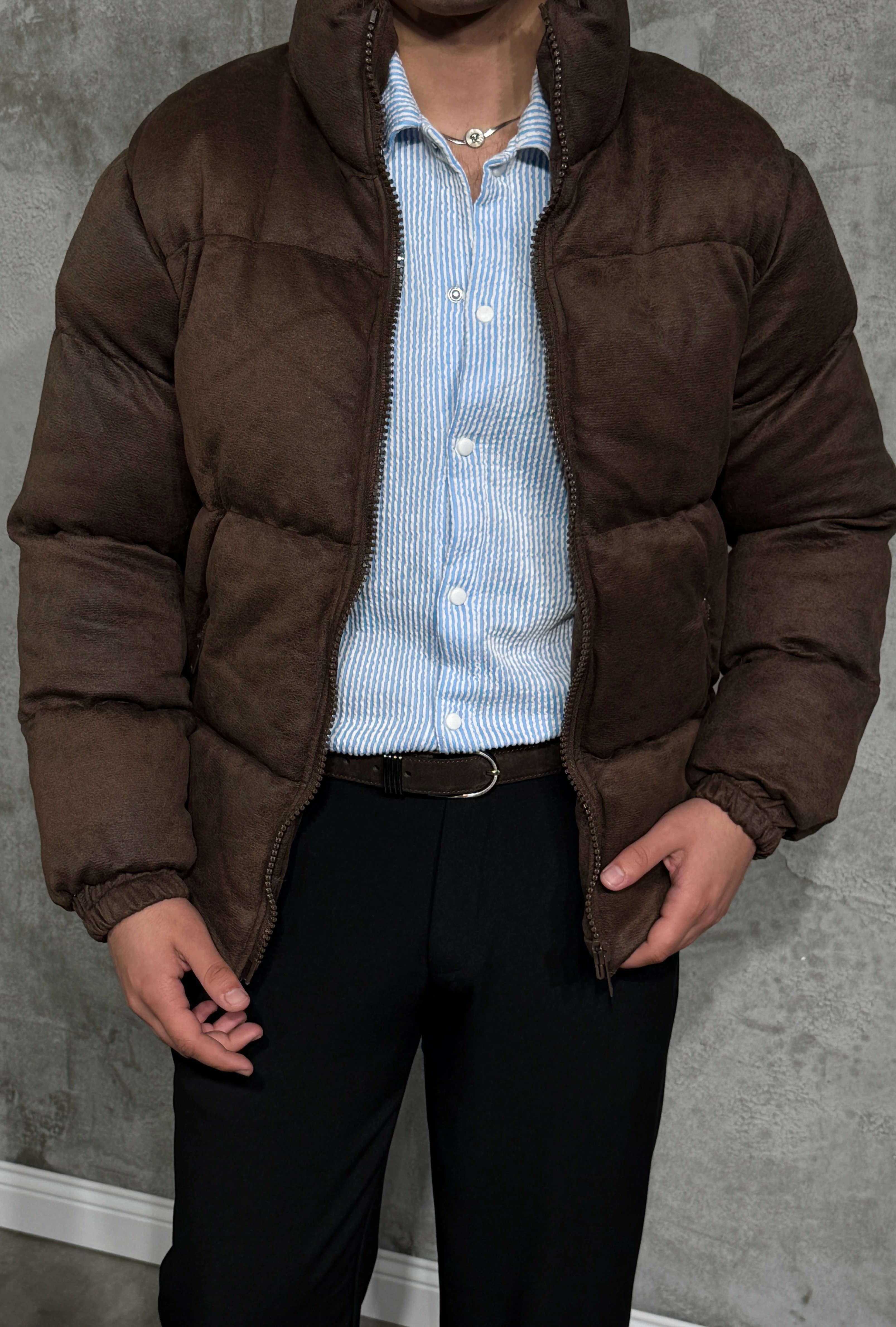 Premium Şişme Dolum Erkek Mont