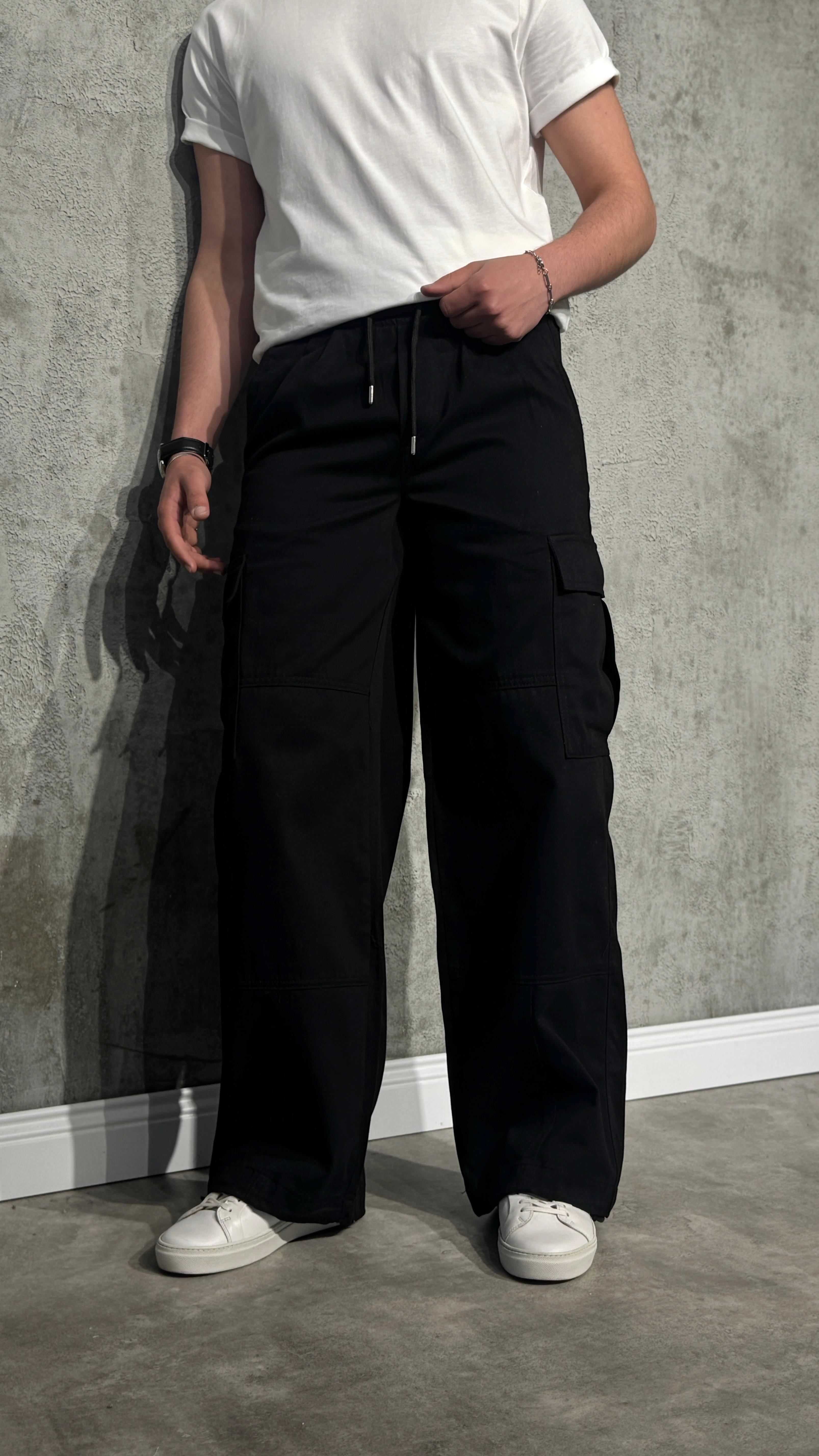 Premium Baggy Kargo Cepli Kot Pantolon