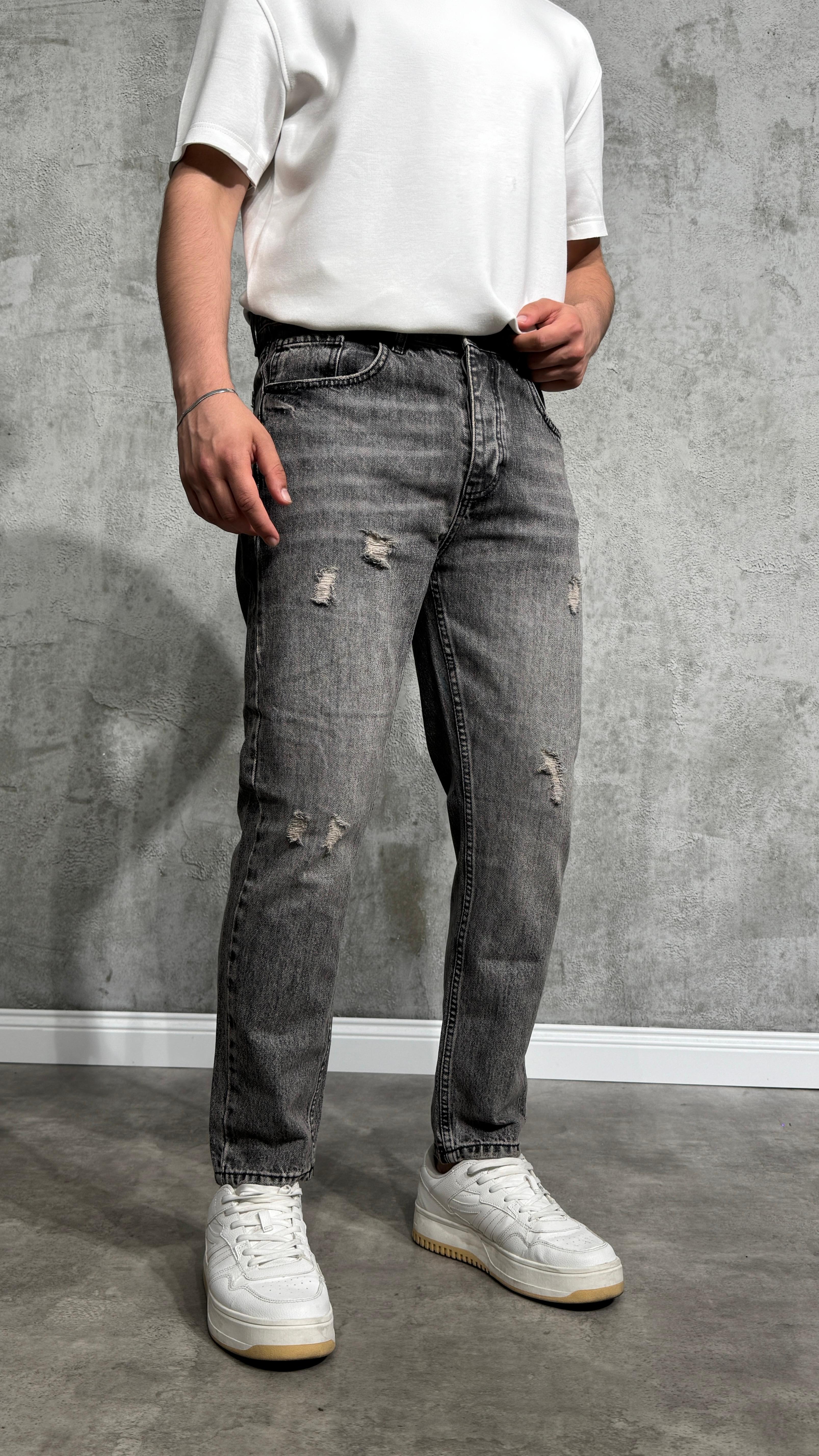 Boyfriend Slim Kot Pantolon