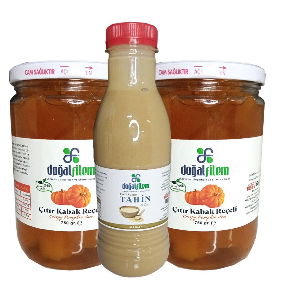 2 adet 750 gr. Çıtır Kabak + 500 gr. Tahin Paketi