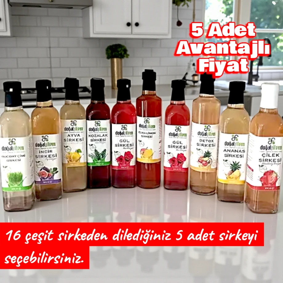 5 adet 500 ml sirke (Kampanyalı)