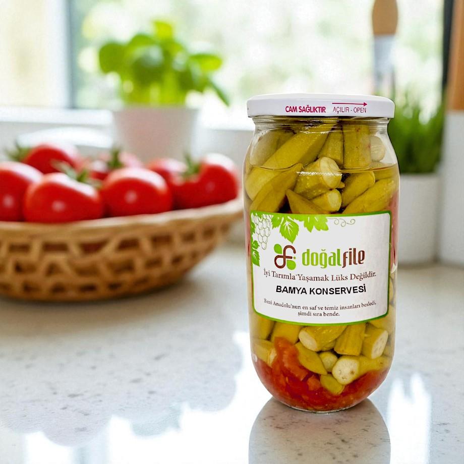 Bamya Konservesi Süzme 650 gr.