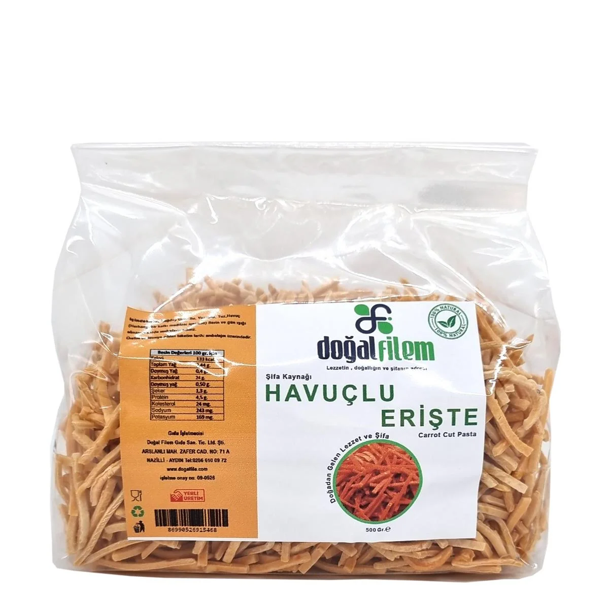 Havuçlu Erişte - 500 gr.