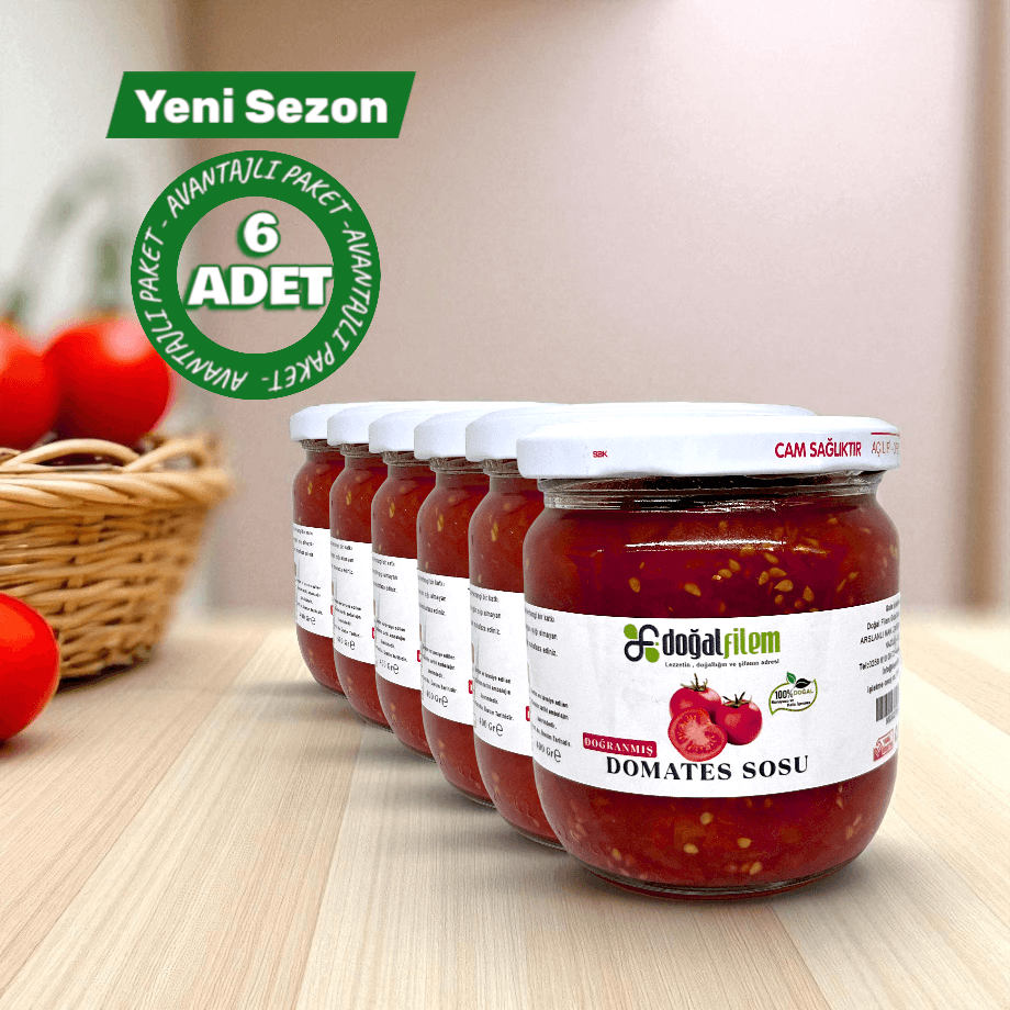 Kampanyalı 6 Adet Doğranmış Domates Sos 400 gr