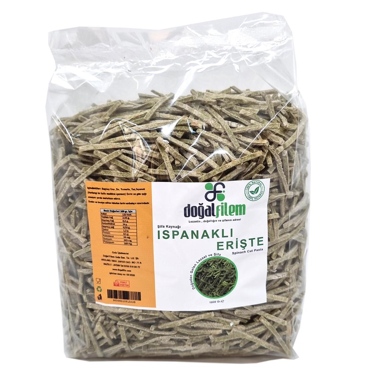 Ispanaklı Erişte - 1 kg.