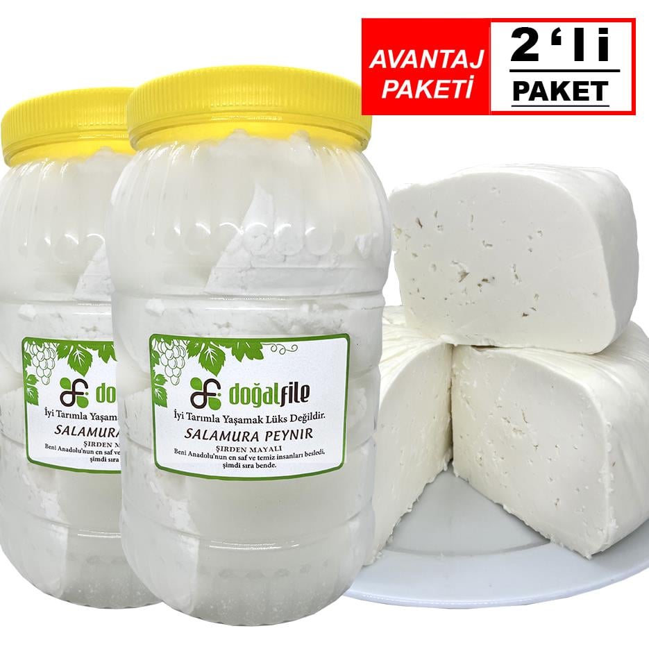 2 adet Salamura Peynir Şirden Mayalı 2250 gr.(4500 gr.)