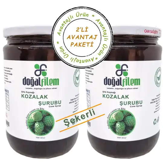 Kozalak Şurubu 750ml (Şekerli) - 2 adet