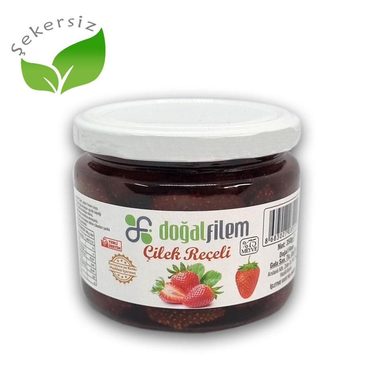 Şekersiz Çilek Reçeli 350 gr