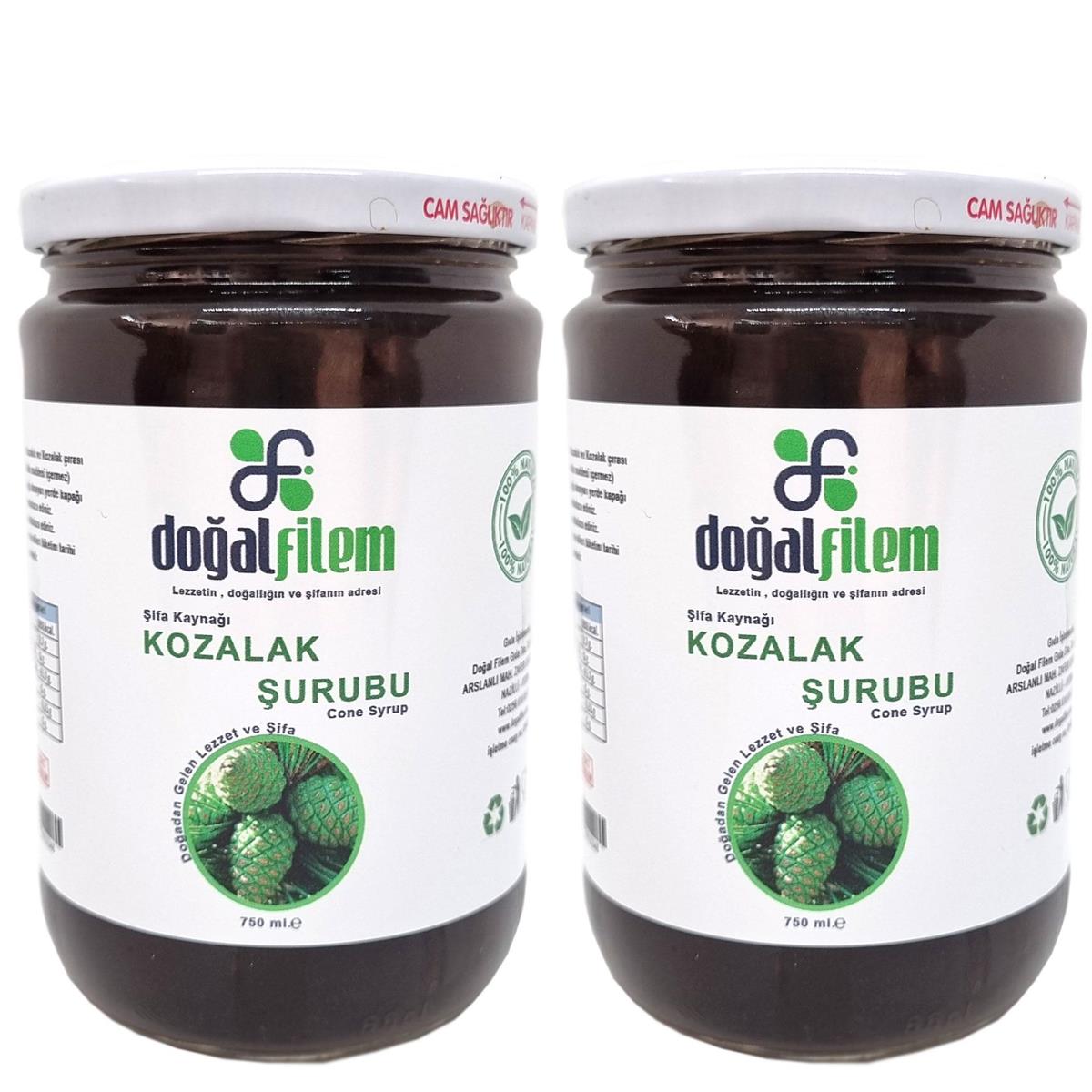 Şekersiz Kozalak Şurubu 750ml. 2'li Paket
