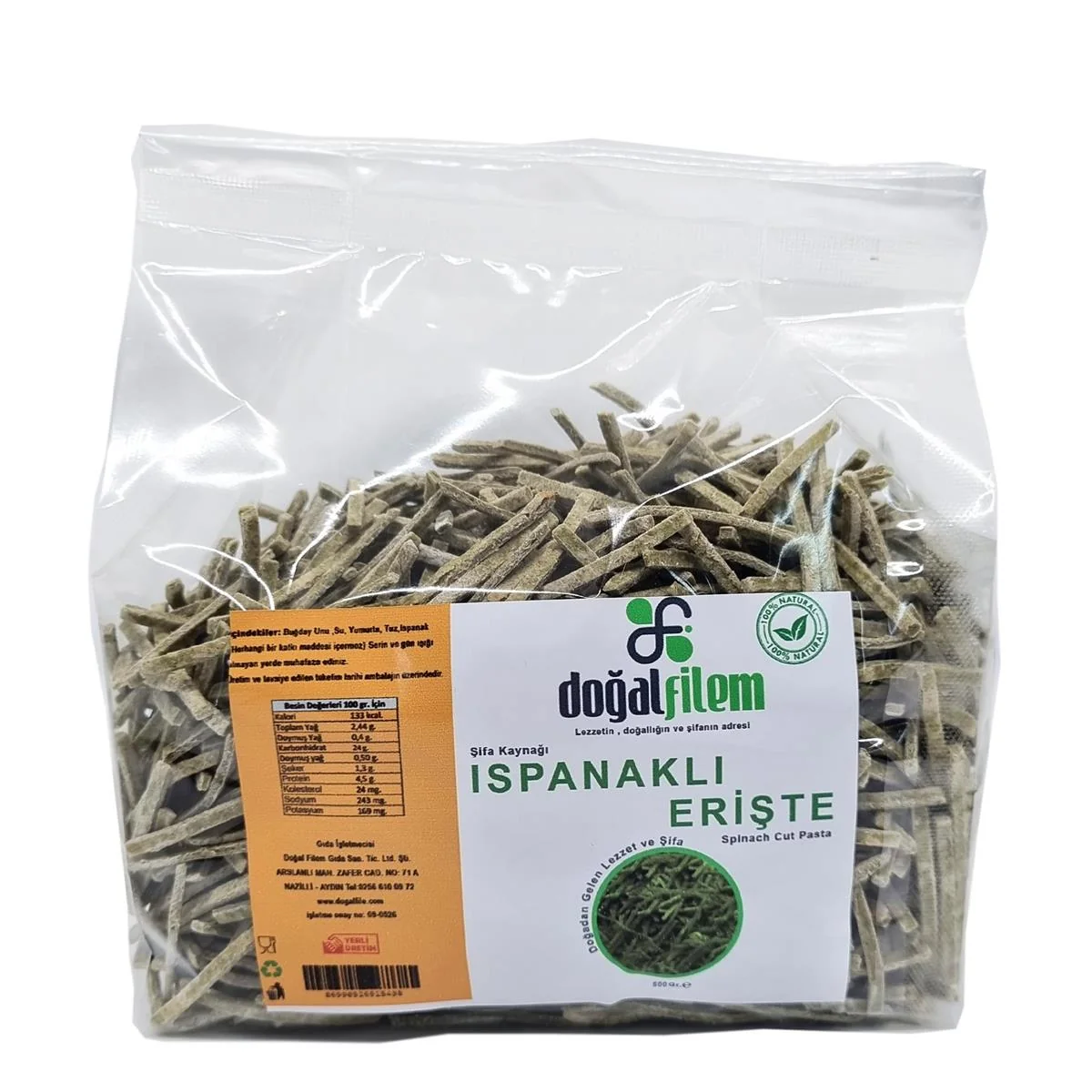 Ispanaklı Erişte - 500 gr.