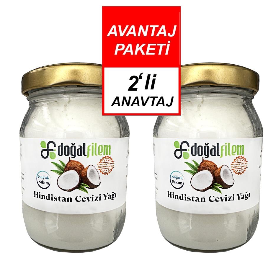 2 adet Hindistan Cevizi Yağı 190 ml.