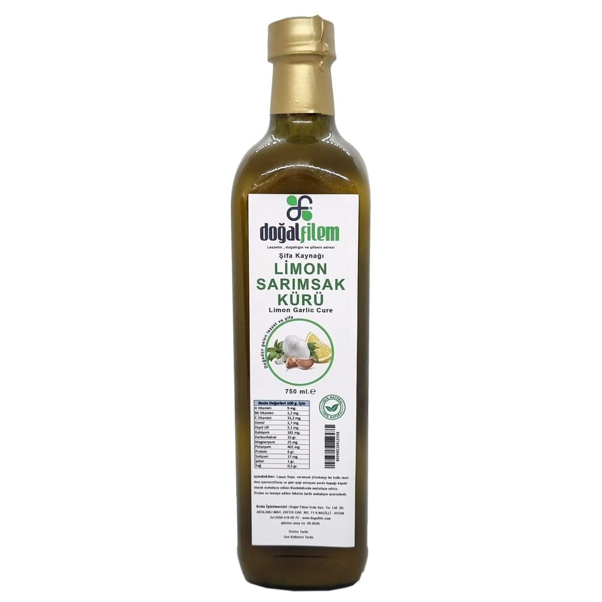 Sarımsak Limon Kürü 750 ml - 1 adet