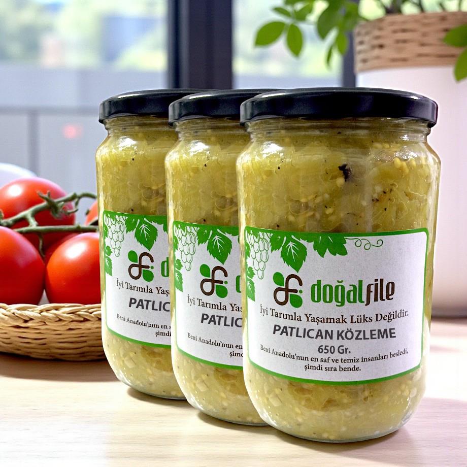 3'lü Patlıcan Közleme 650 gr