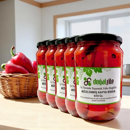 Közlenmiş Kapya Biber 650 gr. - 5 adet