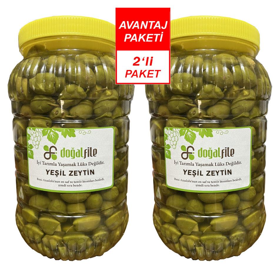 Kırma Yeşil Zeytin 3 KG 2 li paket