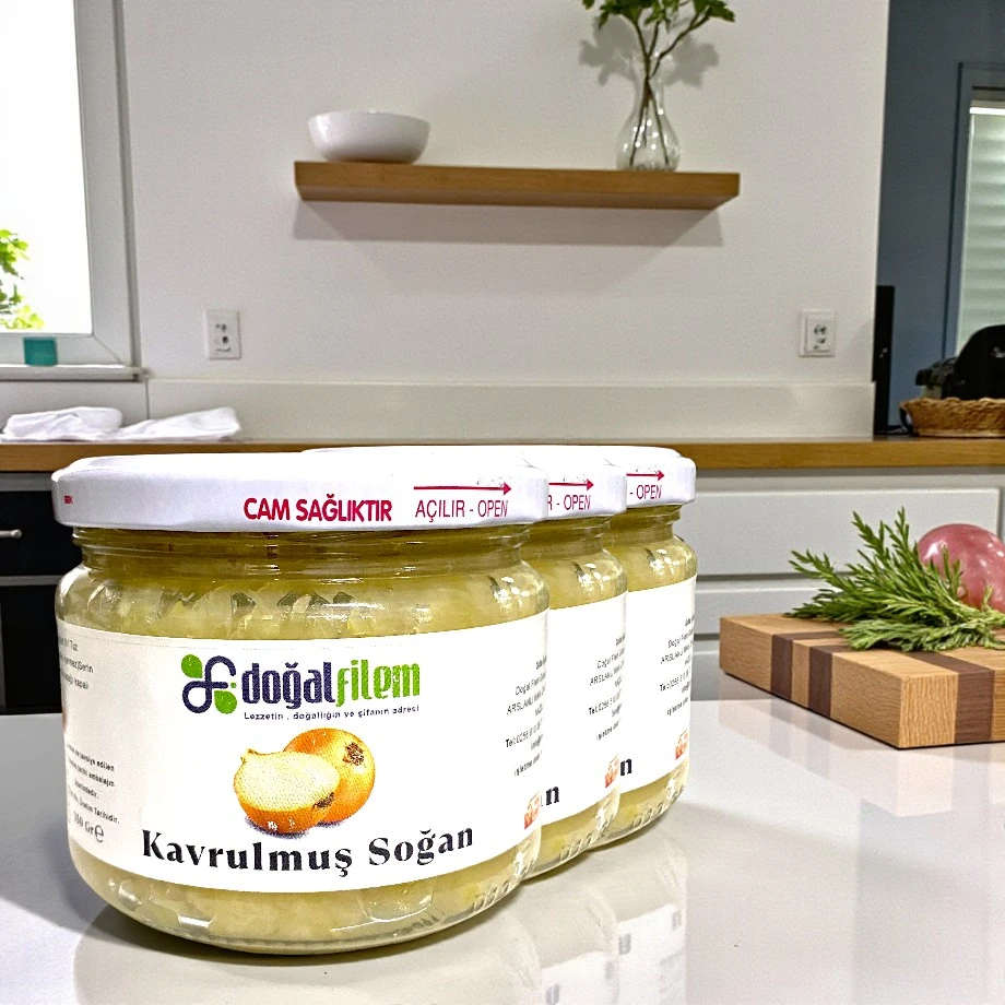 Kavrulmuş Soğan Konservesi 300 gr. - 3 adet