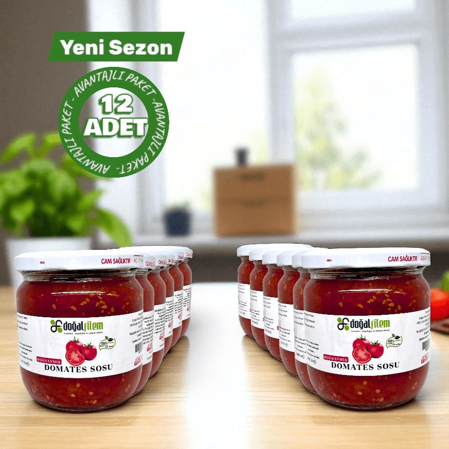 Kampanyalı 12 Adet Doğranmış Domates Sos 400 gr