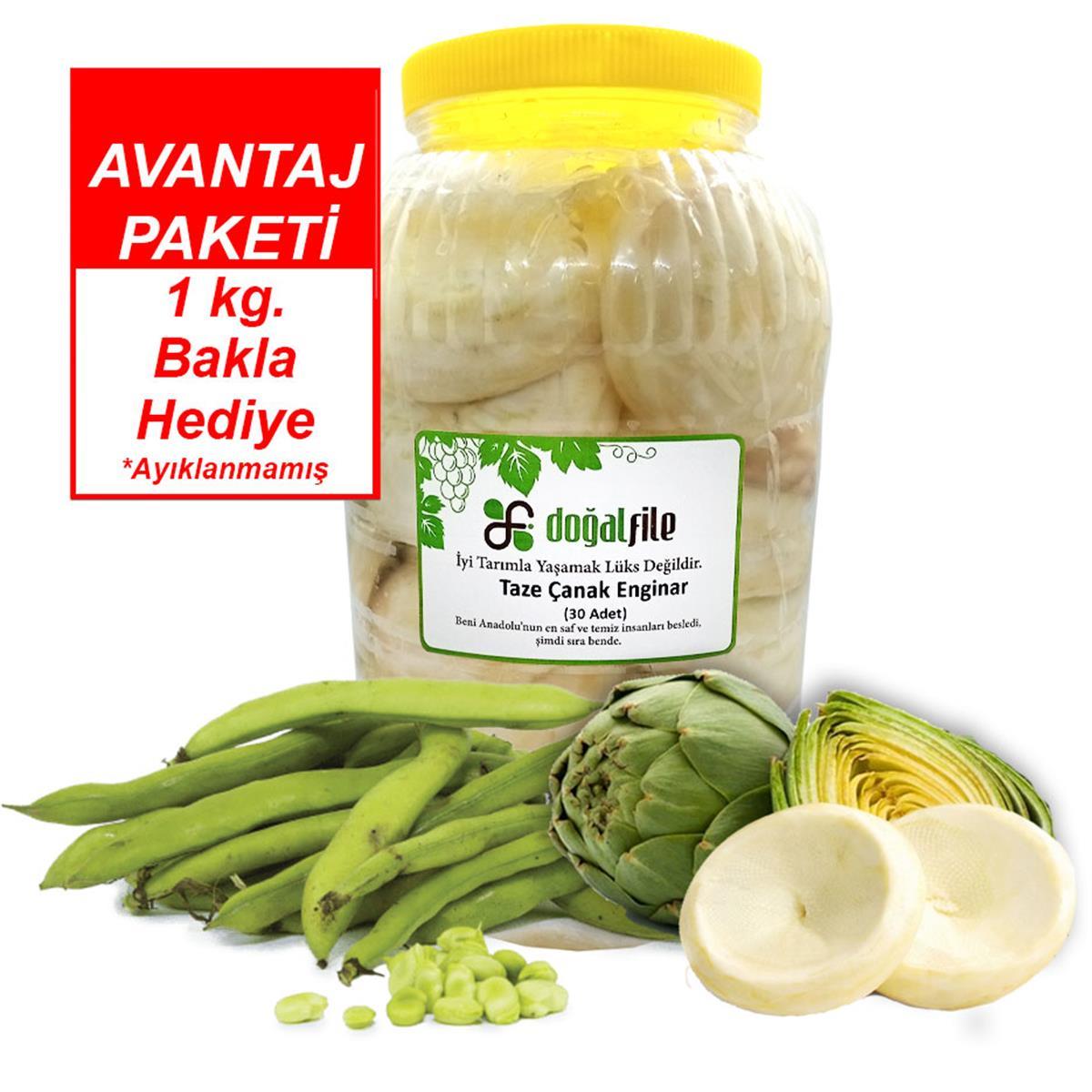 Taze Çanak Enginar 15 Adet 1kg Ayıklanmamış Bakla Hediye