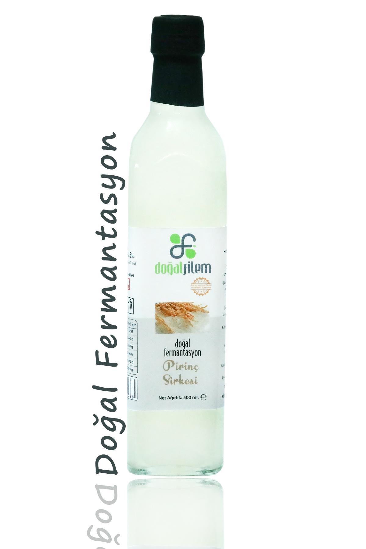 Doğal Fermante Pirinç Sirkesi 500 ml Cam Şişede