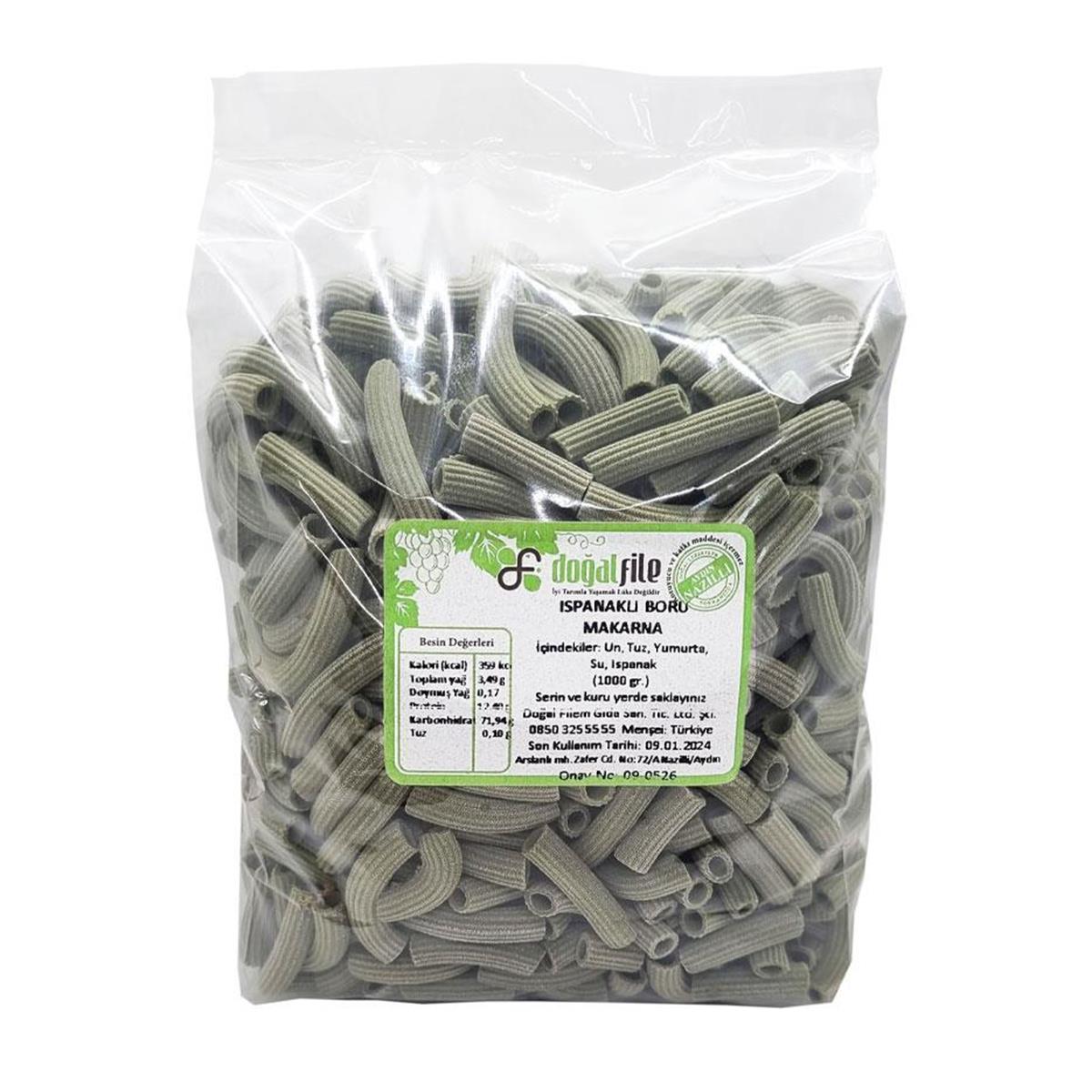 Ispanaklı Boru Makarna 1 kg