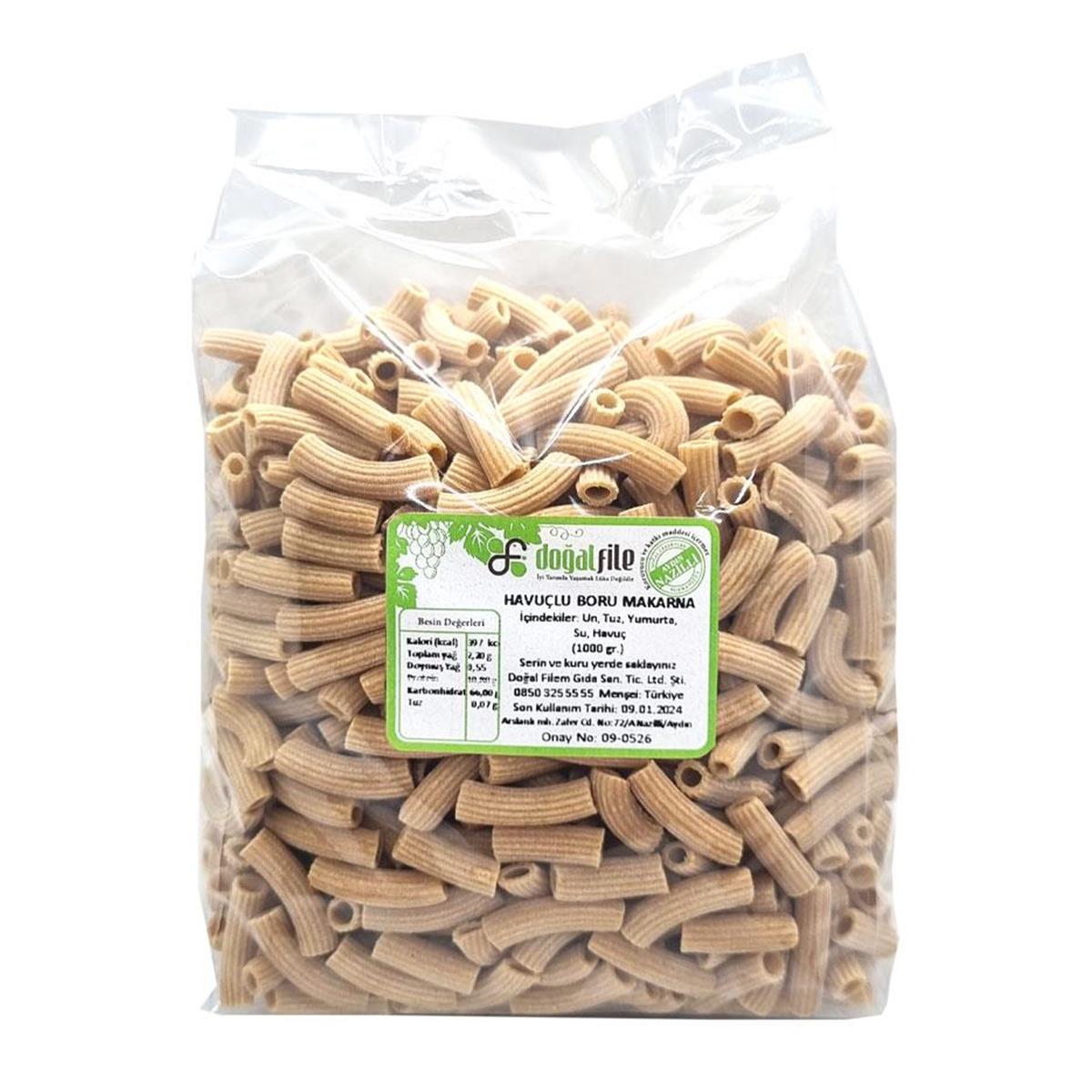 Havuçlu Boru Makarna 1 kg