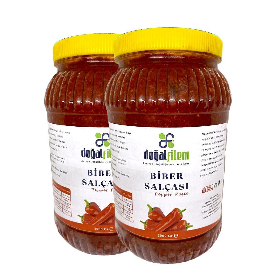 2 Adet 3 Kg. Biber Salçası (6 Kg)