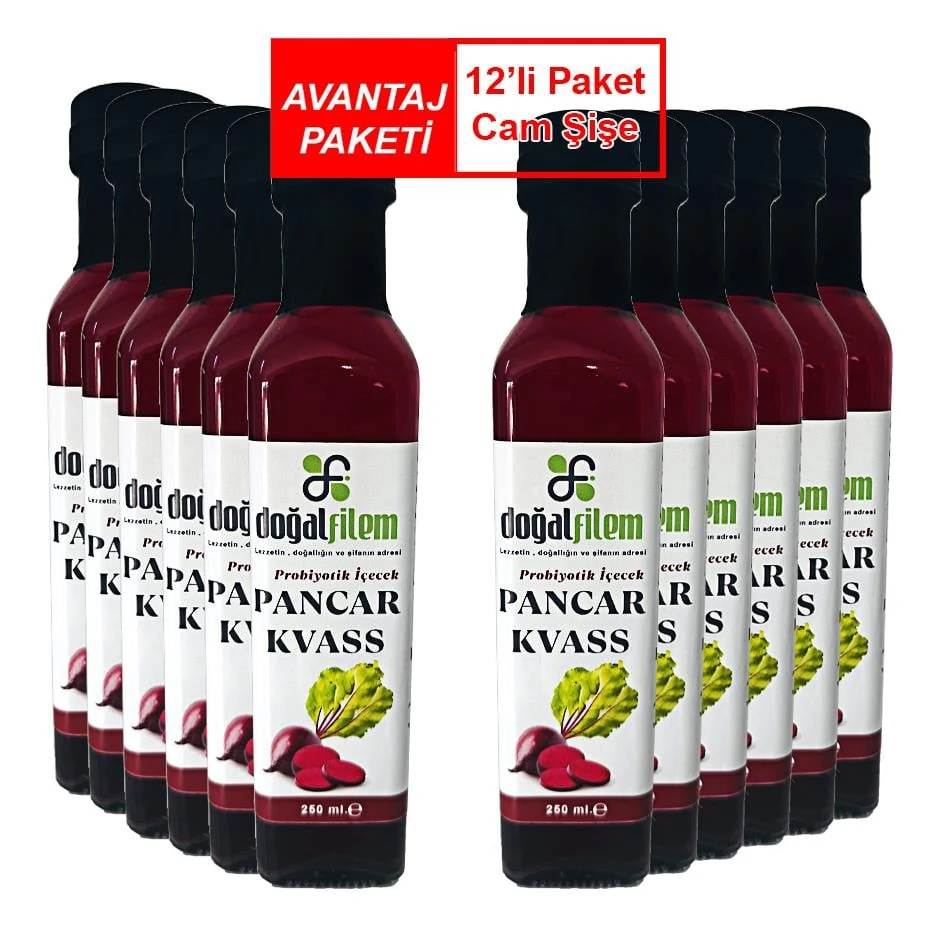Pancar Kvass 250 ml. (Cam Şişe) - 12 adet